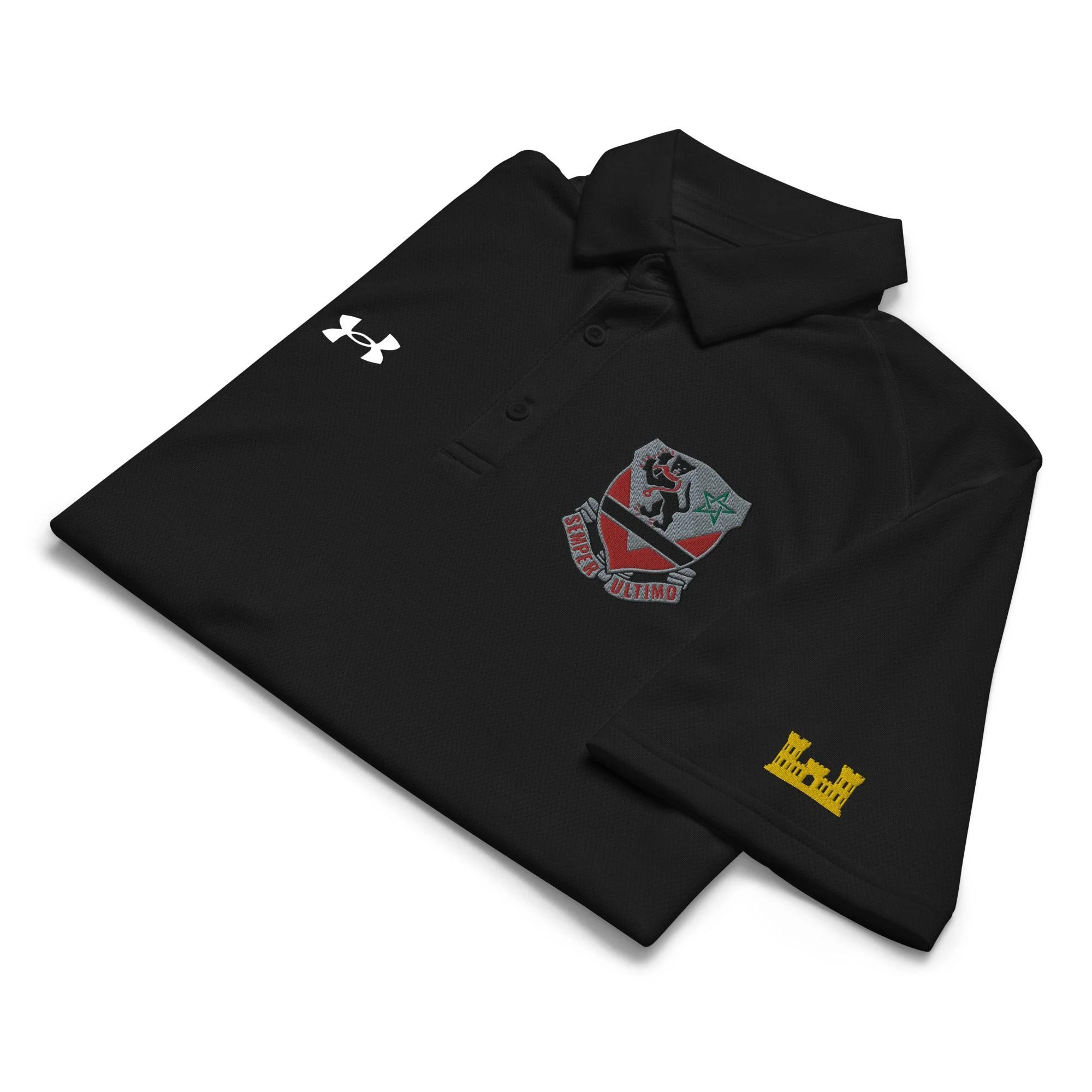 U.S. Army 16th Engineer Bn Embroidered Under Armour® Men's Polo - Image 6