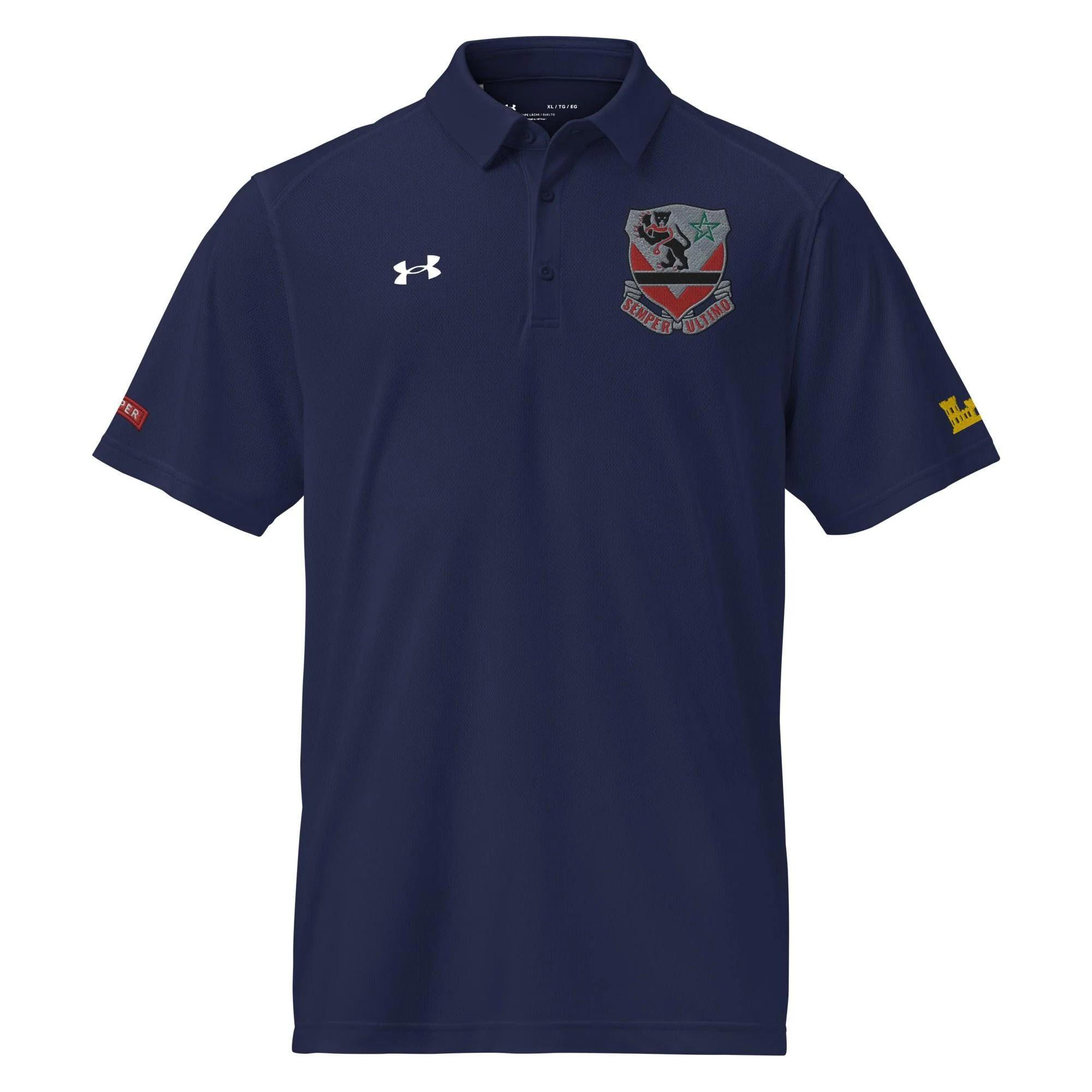 U.S. Army 16th Engineer Bn Embroidered Under Armour® Men's Polo - Image 7