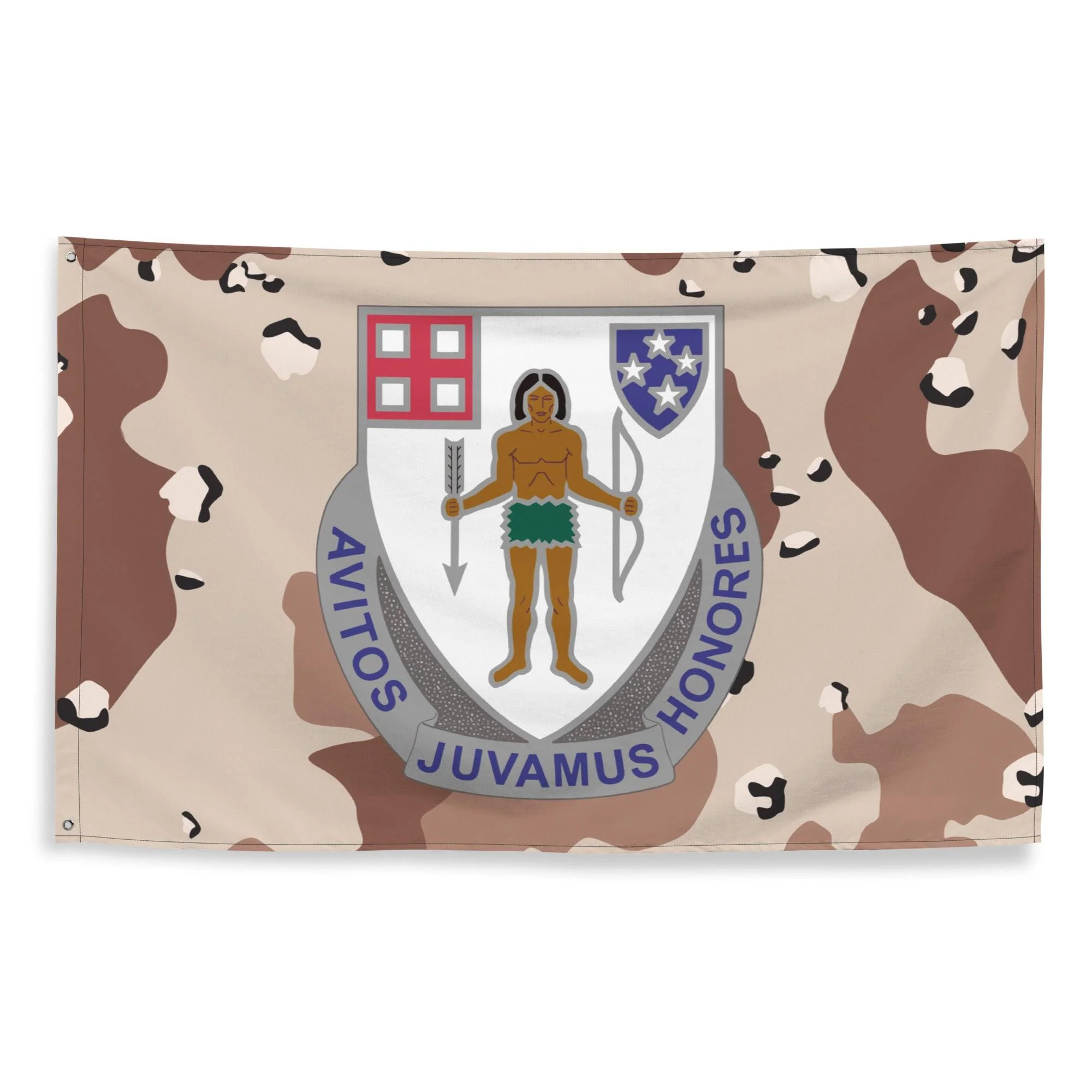 U.S. Army 182nd Infantry Regiment Chocolate-Chip Camo Flag - Image 4