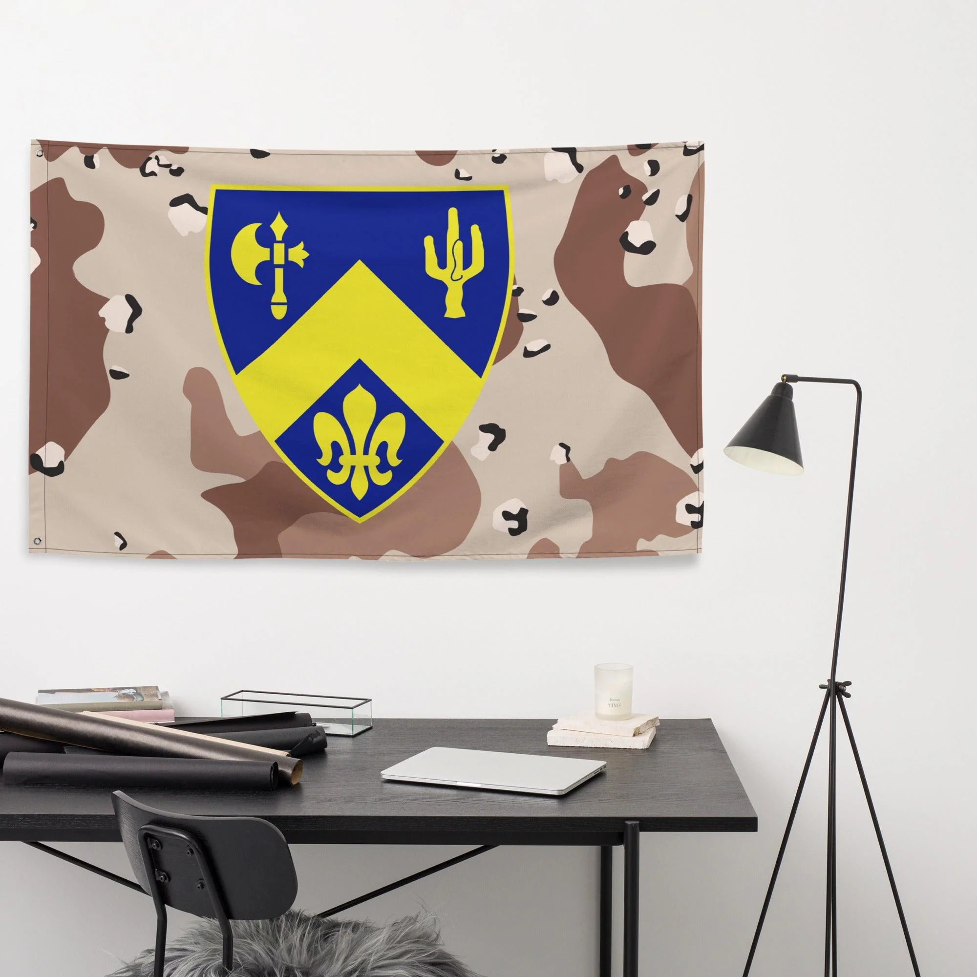 U.S. Army 184th Infantry Regiment Chocolate-Chip Camo Flag - Image 3