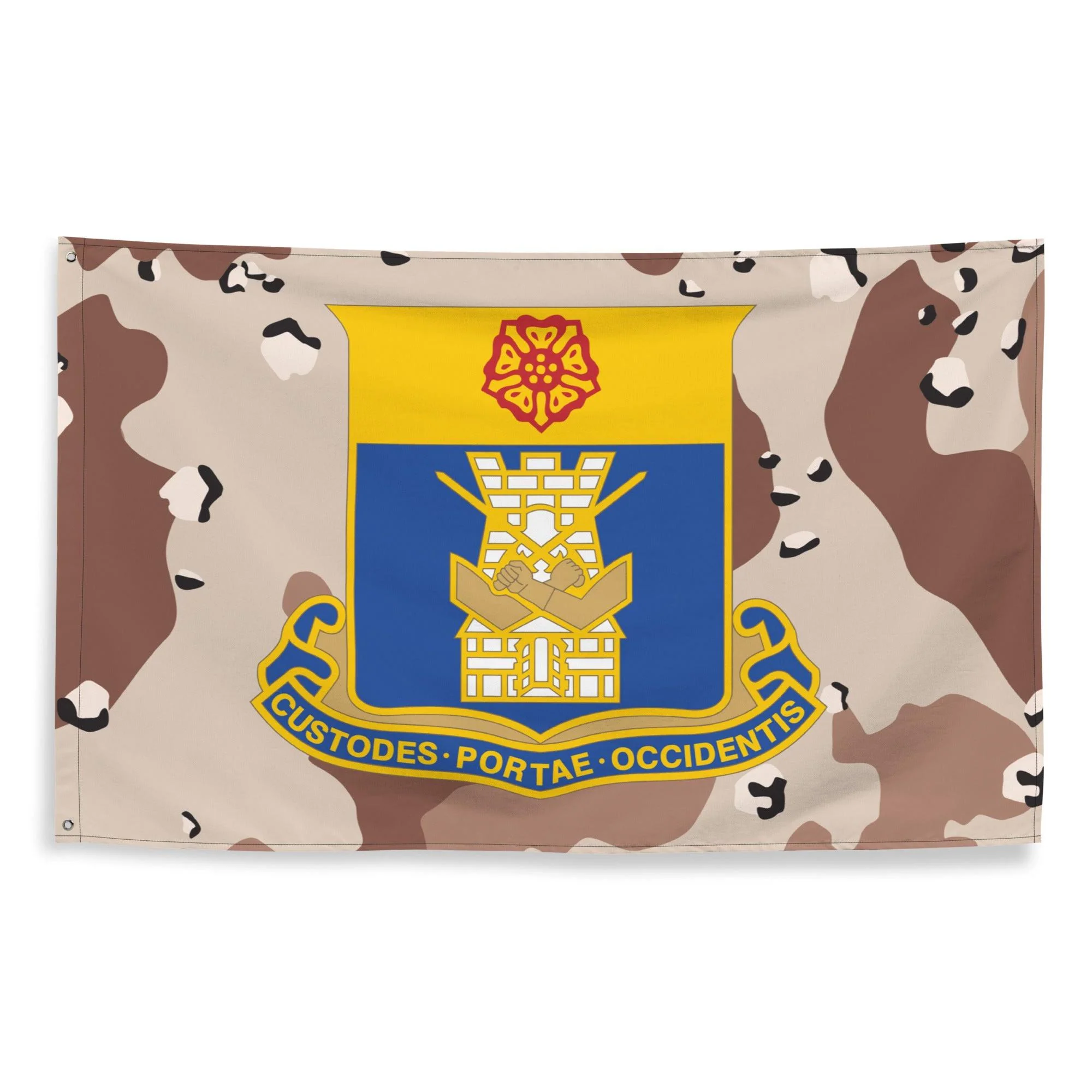 U.S. Army 186th Infantry Regiment Chocolate-Chip Camo Flag - Image 4