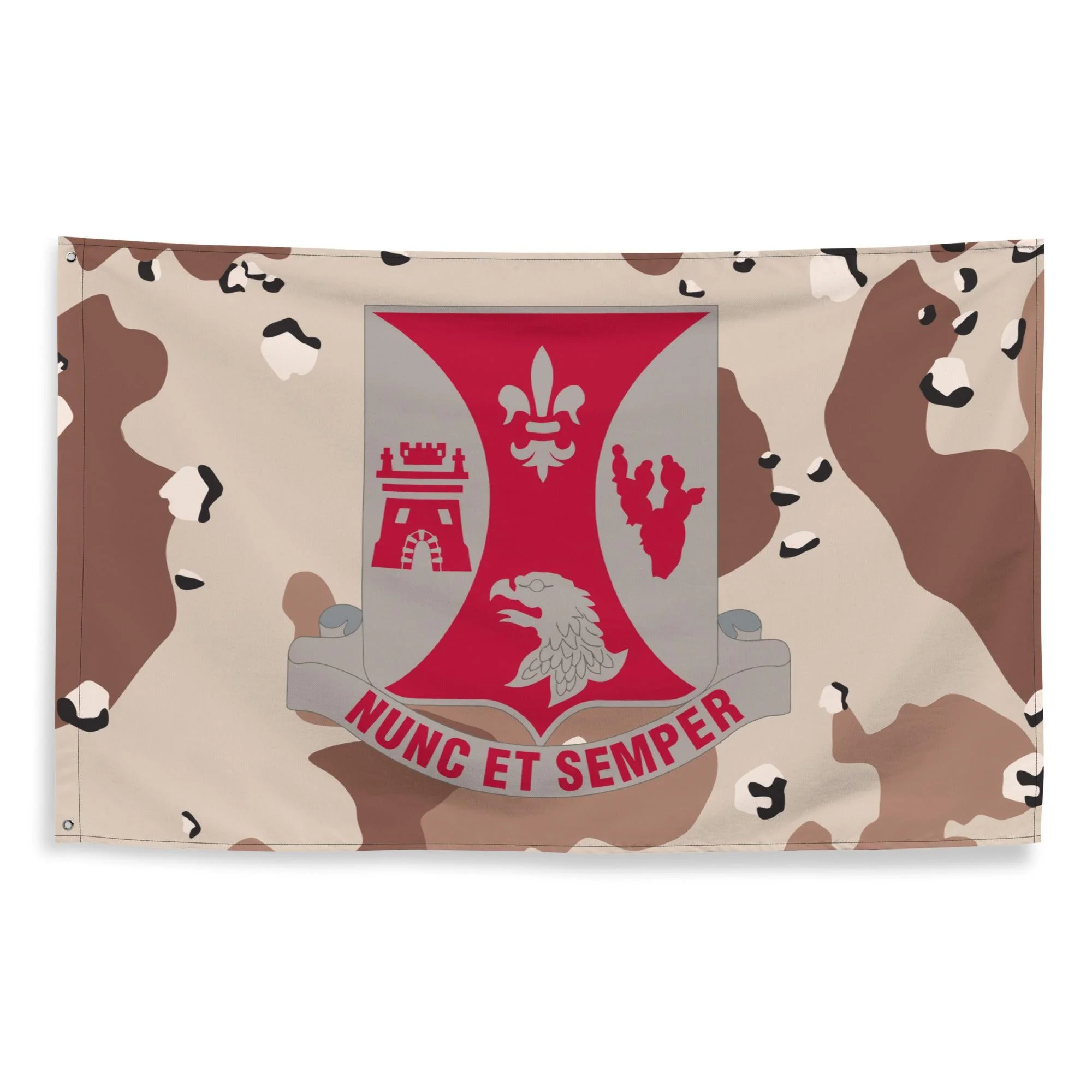 U.S. Army 196th Infantry Regiment Chocolate-Chip Camo Flag - Image 4