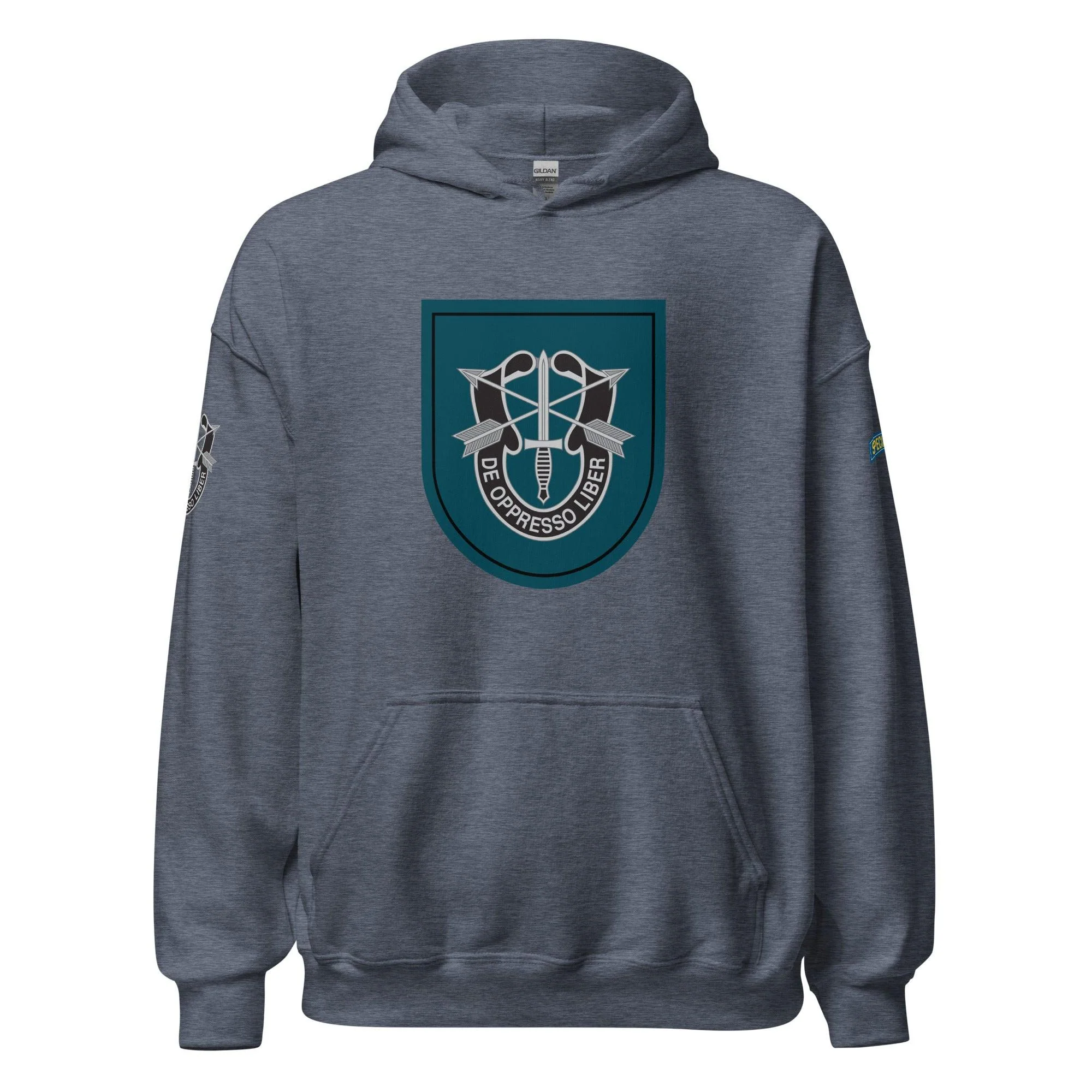 U.S. Army 19th Special Forces Group (19th SFG) Beret Flash Unisex Hoodie - Image 17