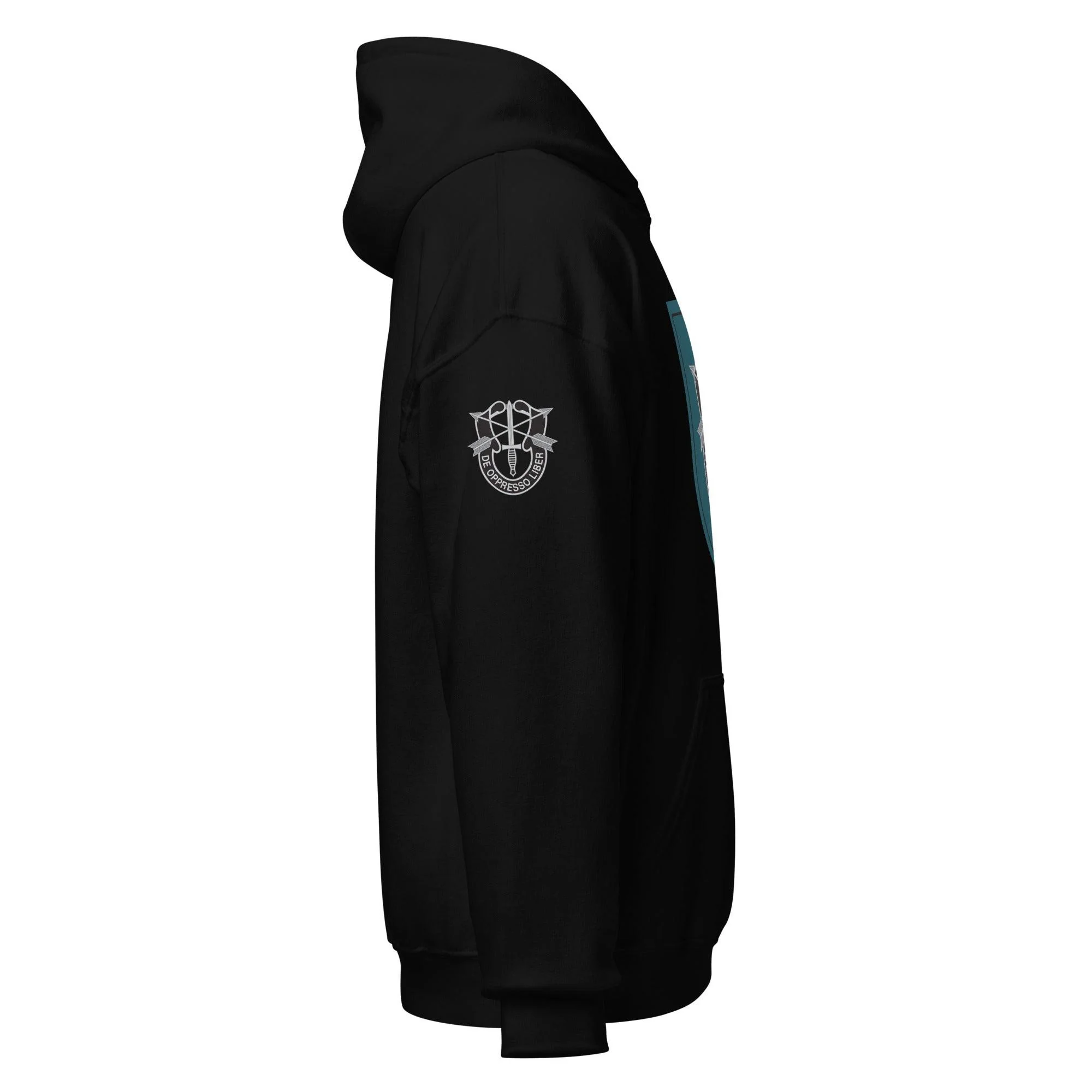 U.S. Army 19th Special Forces Group (19th SFG) Beret Flash Unisex Hoodie - Image 2