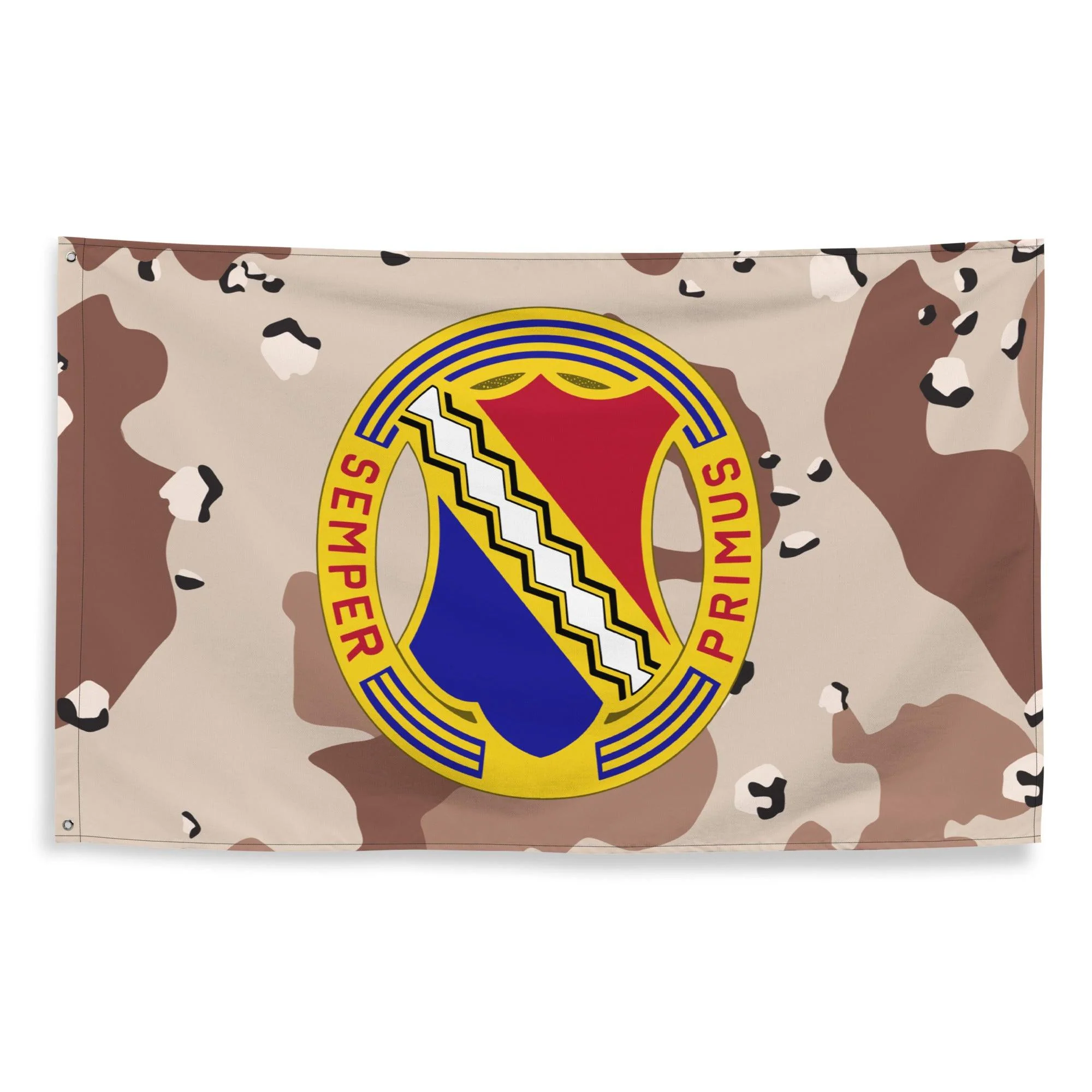 U.S. Army 1st Infantry Regiment Chocolate-Chip Camo Flag - Image 4