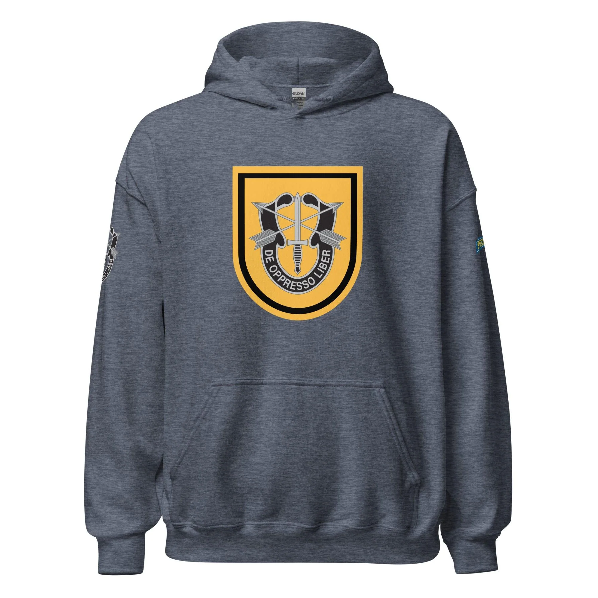 U.S. Army 1st Special Forces Group (1st SGF) Beret Flash Unisex Hoodie - Image 17