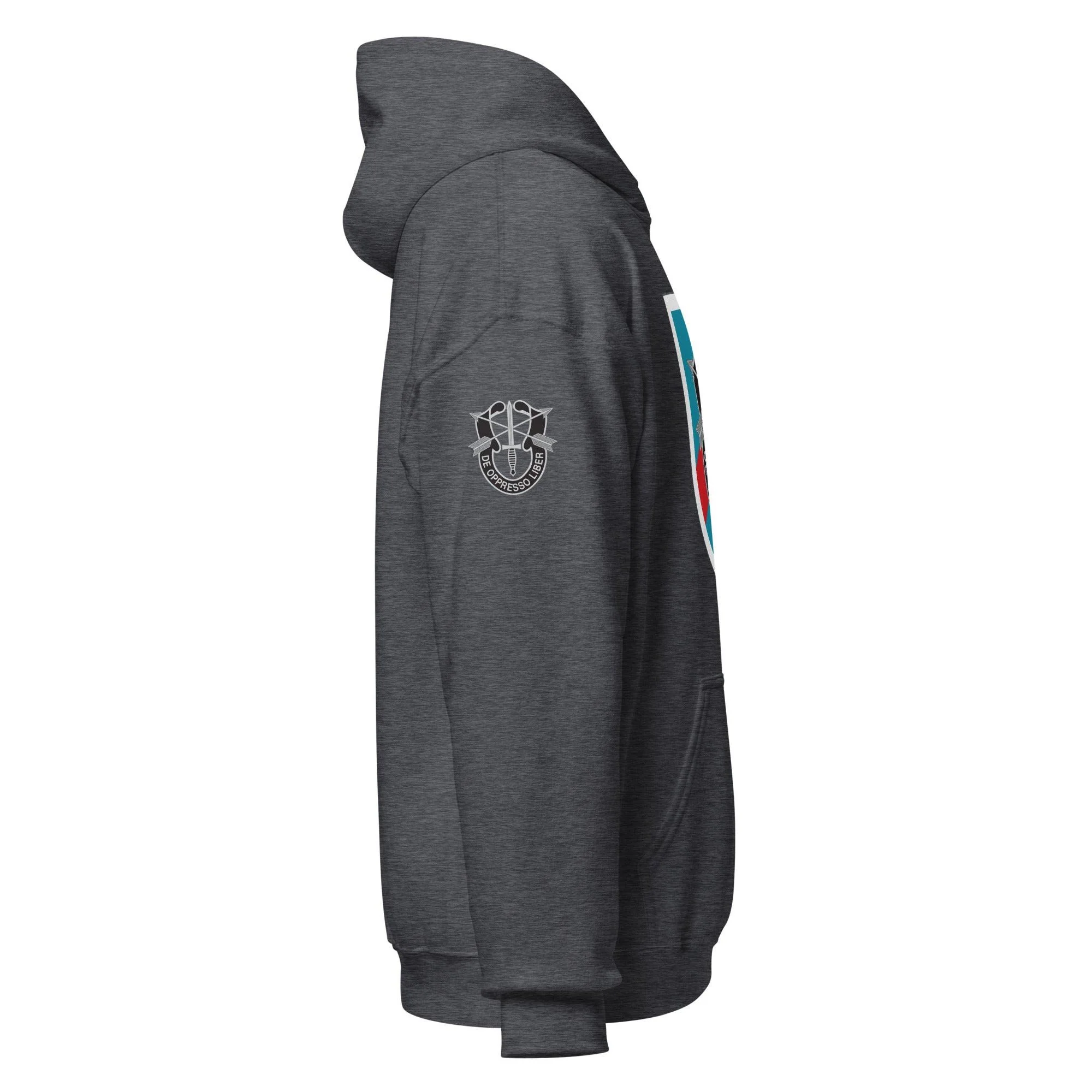 U.S. Army 20th Special Forces Group (20th SFG) Beret Flash Unisex Hoodie - Image 10