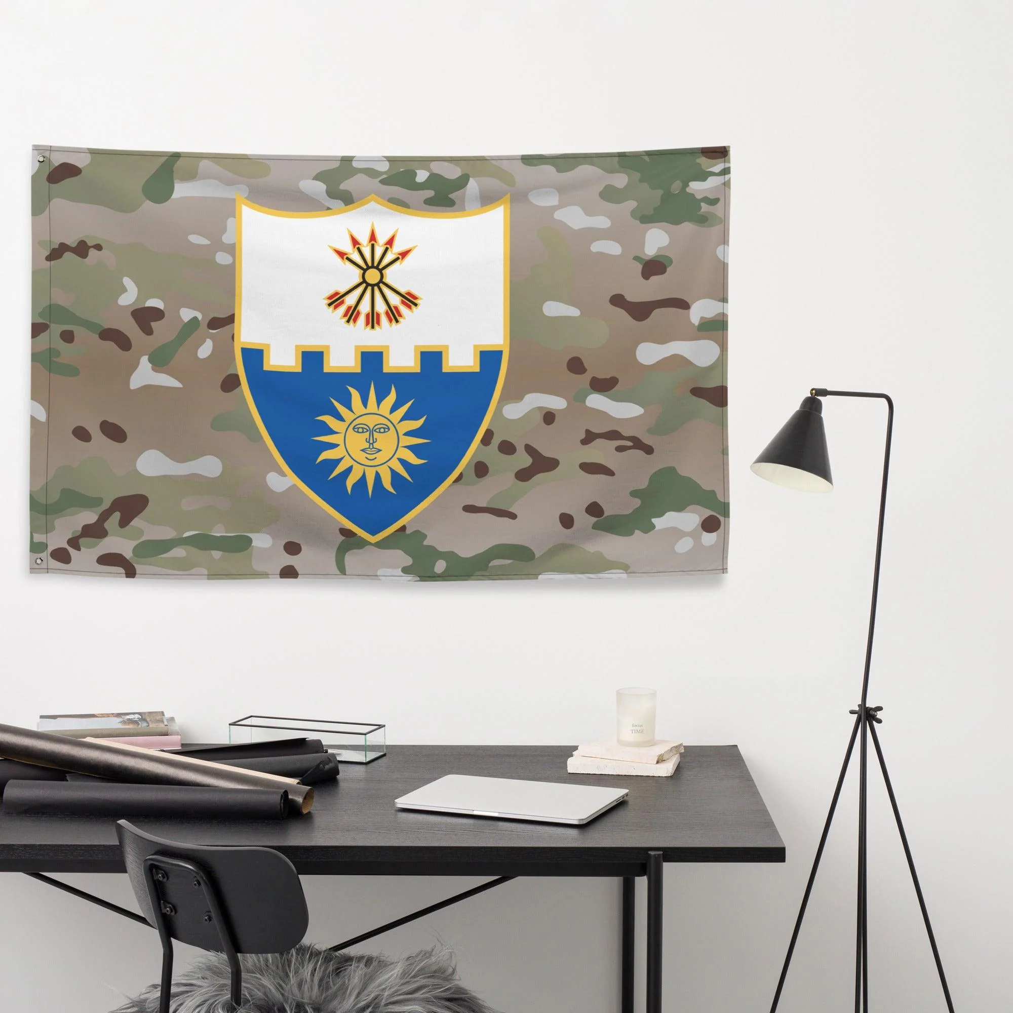 U.S. Army 22nd Infantry Regiment Multicam Flag - Image 3