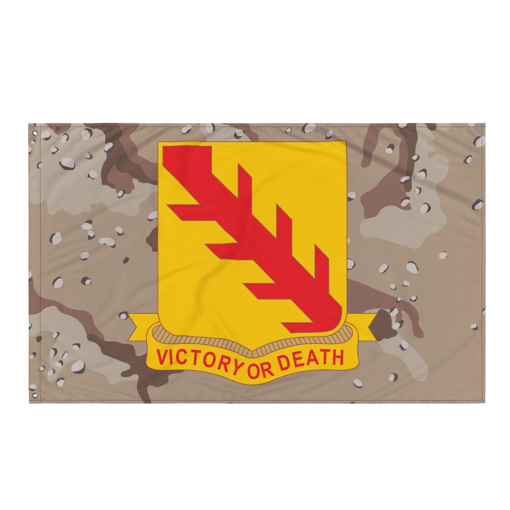 U.S. Army 32nd Armor Regiment Chocolate-Chip Camo Flag - Image 4