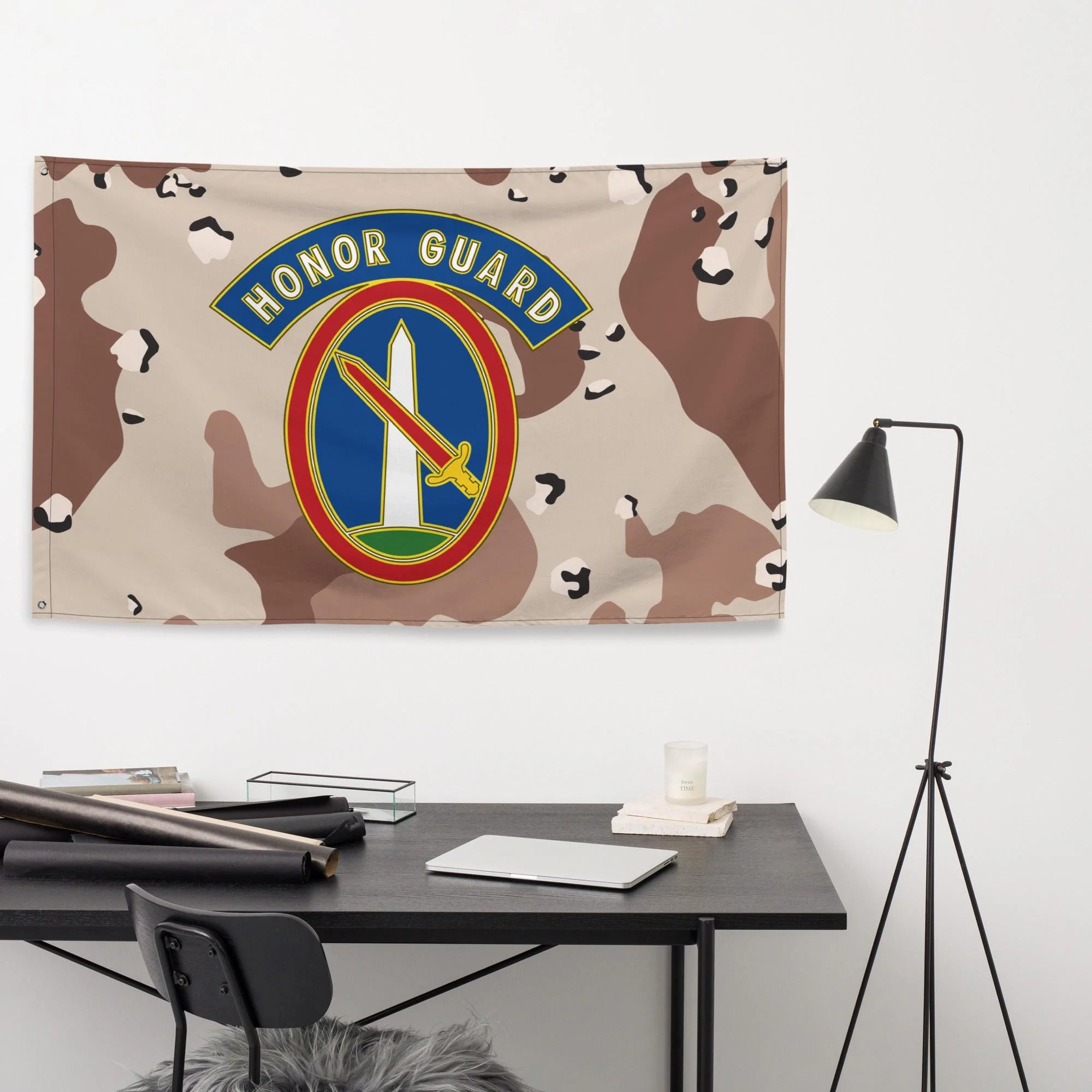 U.S. Army 3rd Infantry Regiment Chocolate-Chip Camo Flag - Image 3