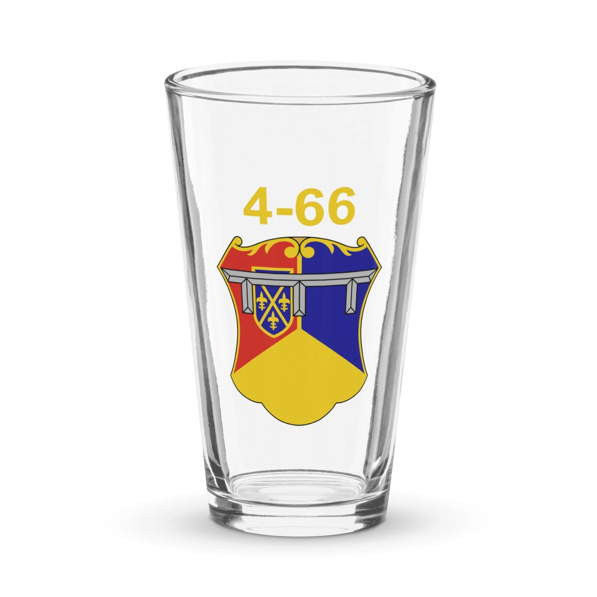 U.S. Army 4-66 Armor Regiment Beer Pint Glass