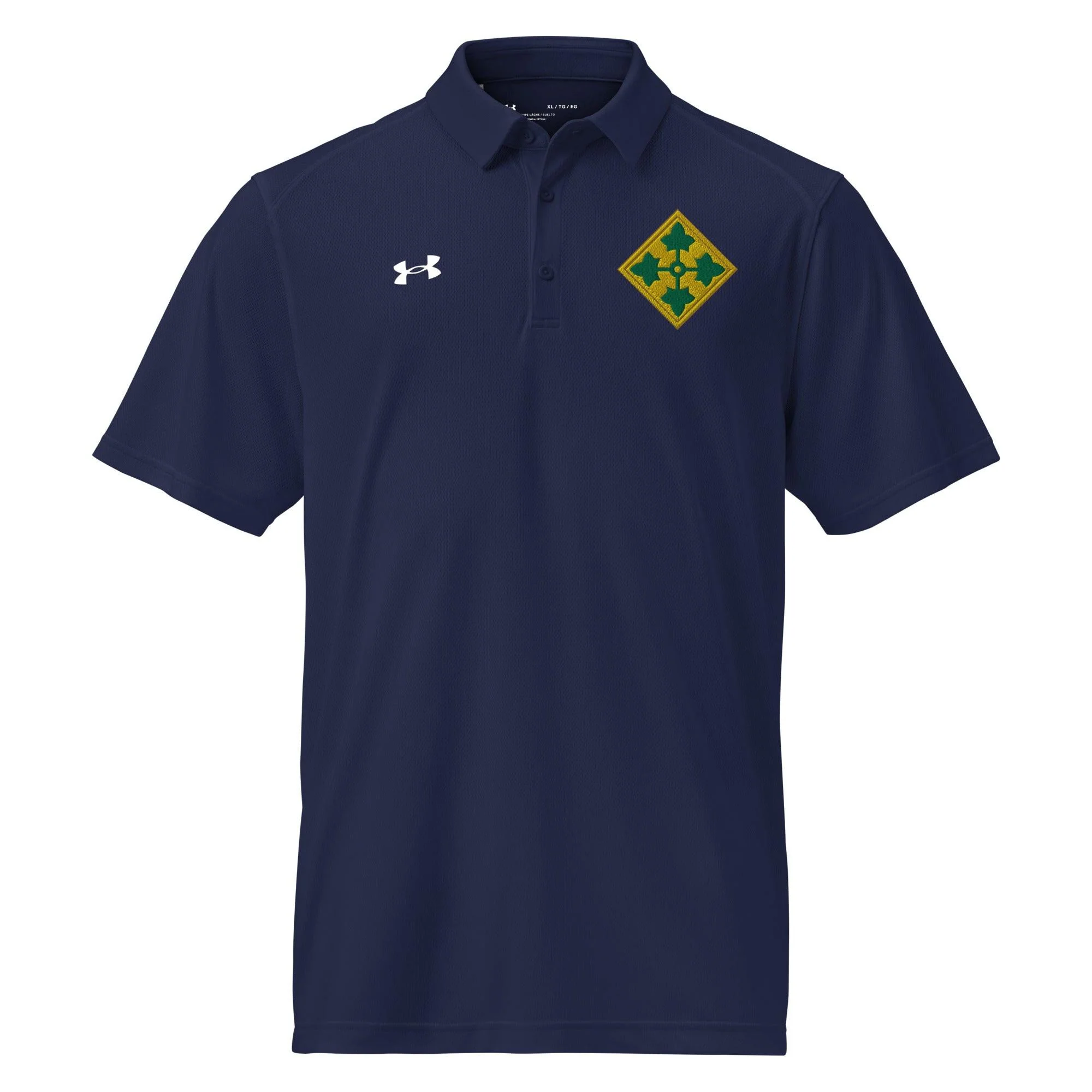 U.S. Army 4th Infantry Division Embroidered Under Armour® Men's Polo - Image 3