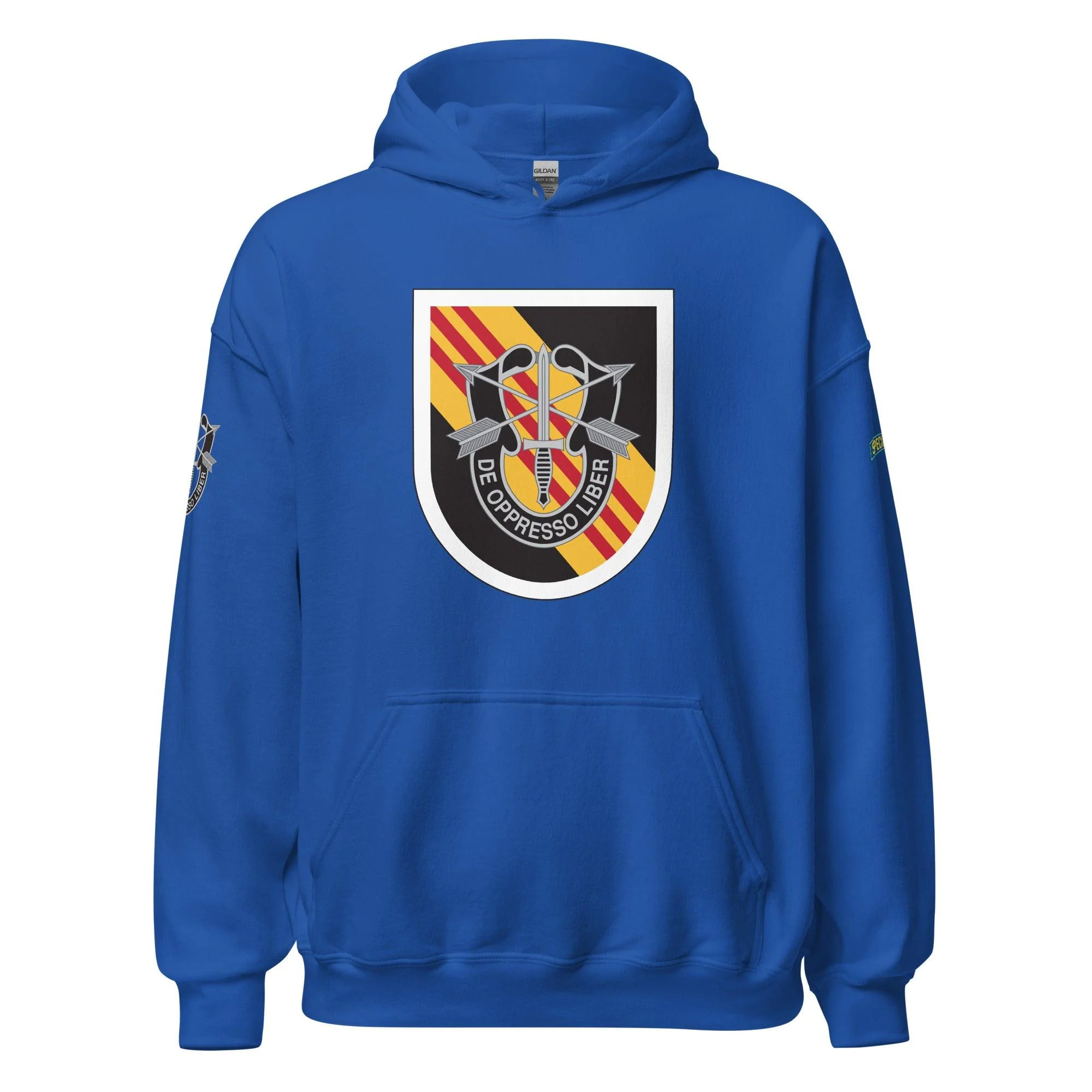 U.S. Army 5th Special Forces Group (5th SFG) Beret Flash Unisex Hoodie - Image 13