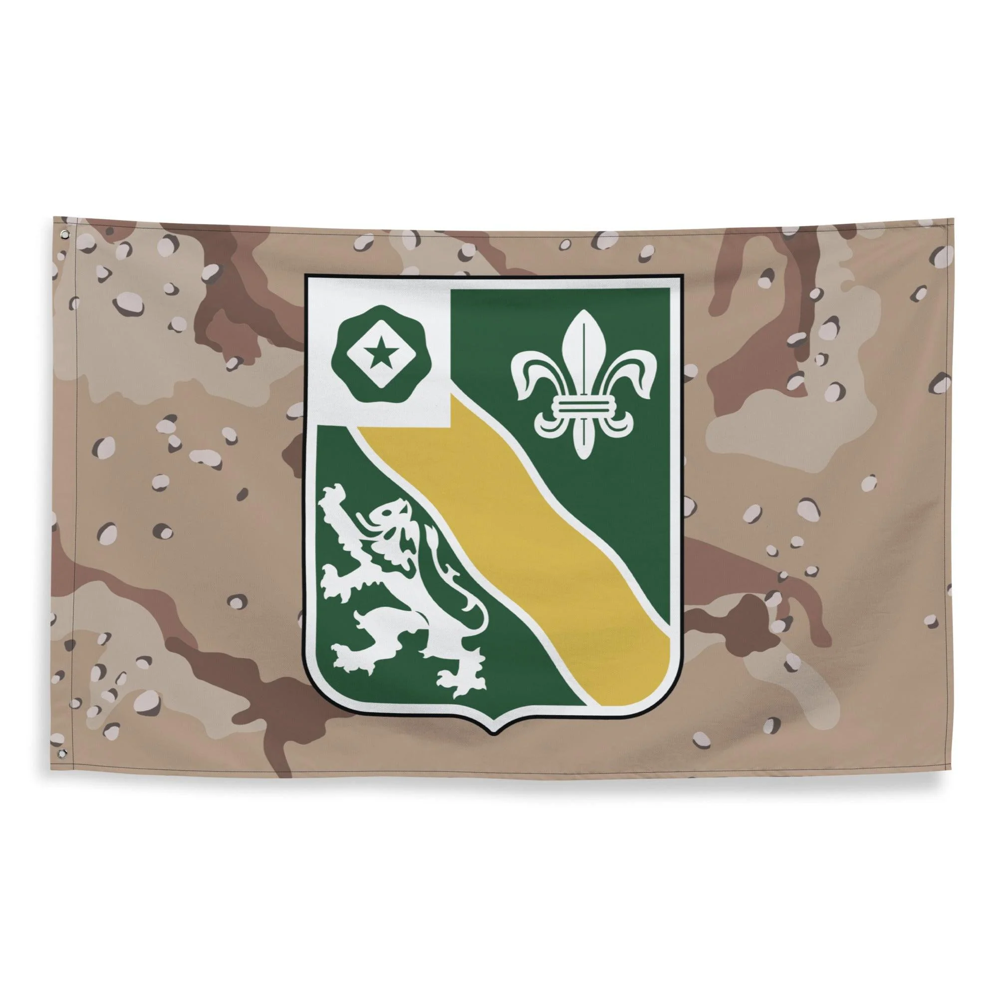 U.S. Army 63rd Armor Regiment Chocolate-Chip Camo Flag - Image 3