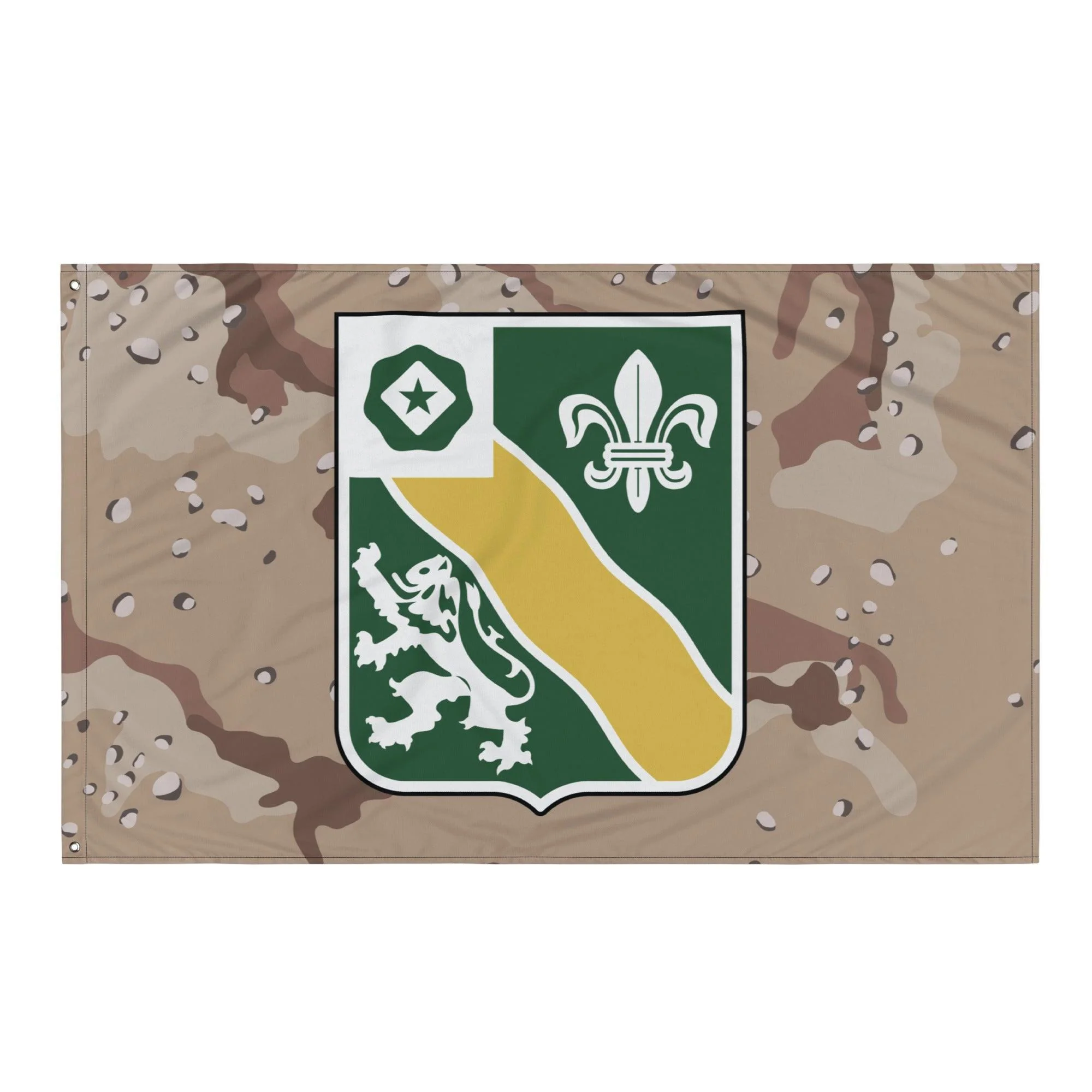 U.S. Army 63rd Armor Regiment Chocolate-Chip Camo Flag - Image 4