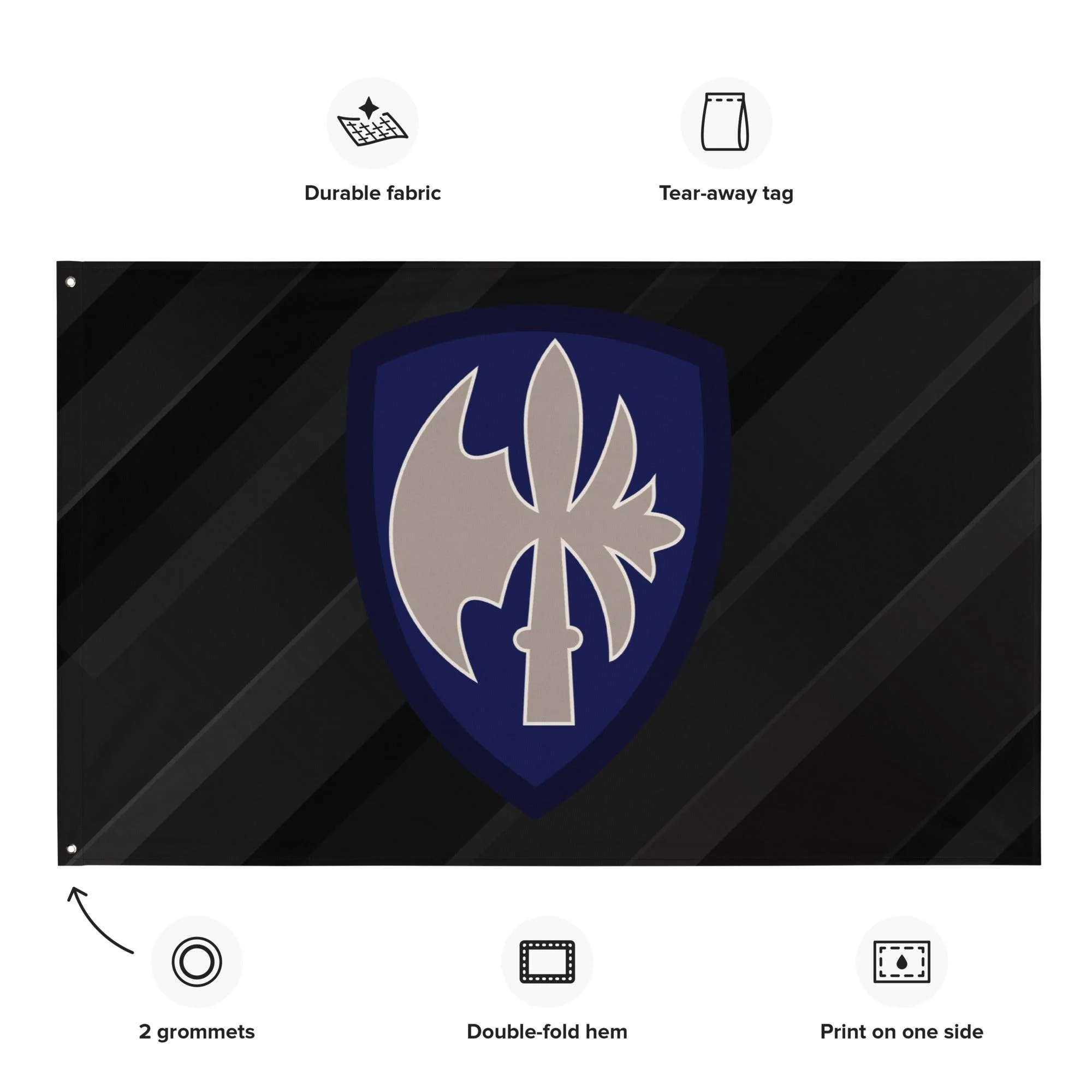 U.S. Army 65th Infantry Division Black Flag - Image 4
