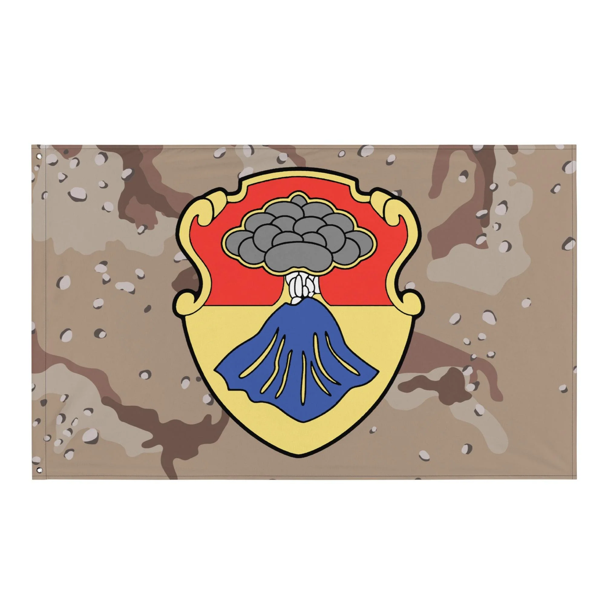 U.S. Army 67th Armor Regiment Chocolate-Chip Camo Flag