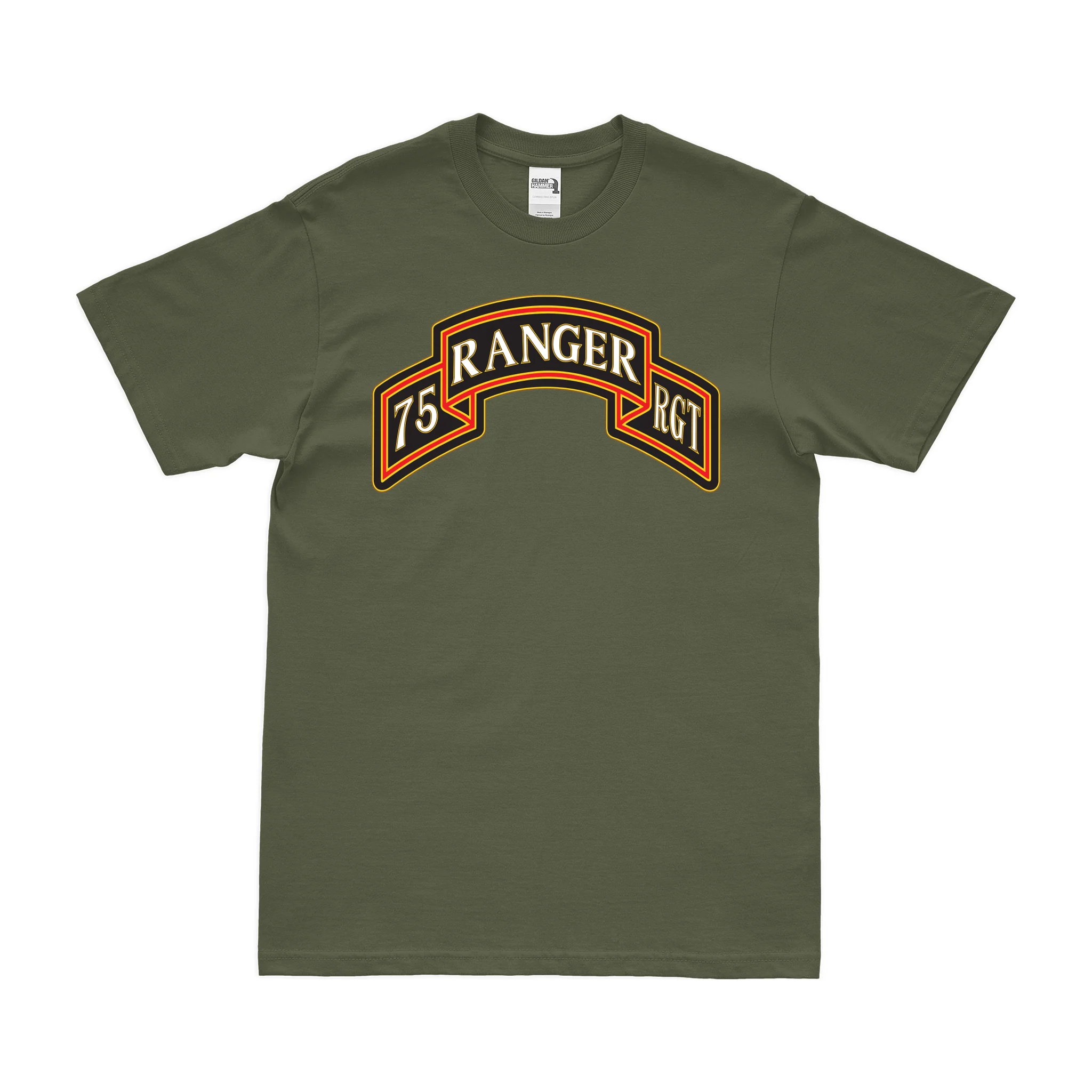 U.S. Army 75th Ranger Regiment Tab T-Shirt - Image 2