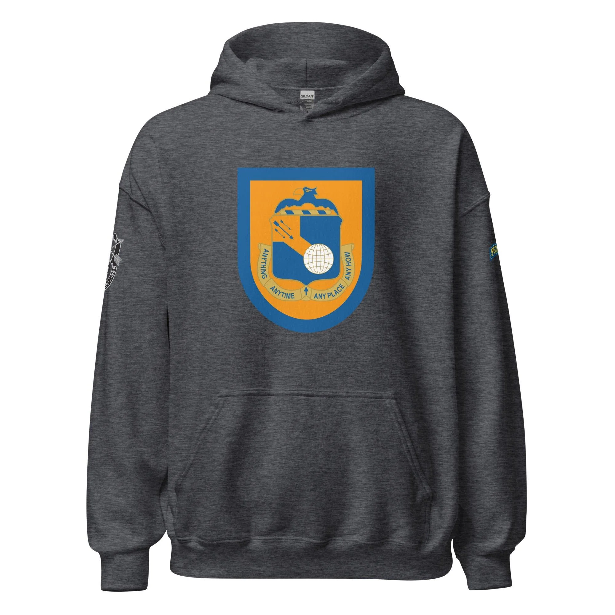 U.S. Army 77th Special Forces Group (77th SFG) Beret Flash Unisex Hoodie - Image 9
