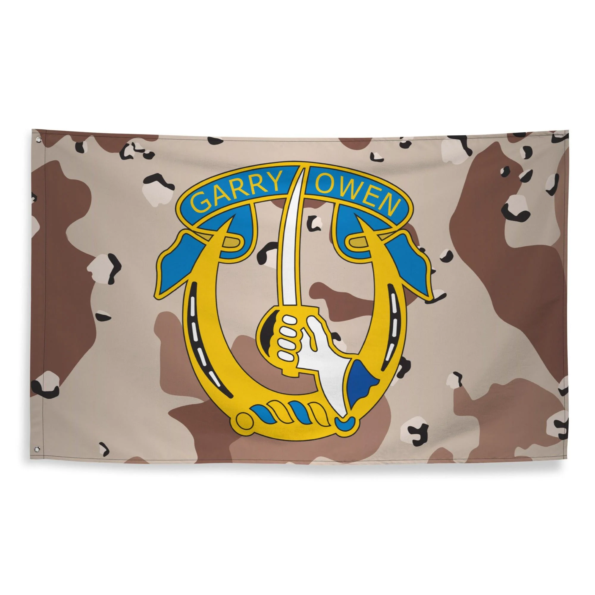 U.S. Army 7th Cavalry Regiment Chocolate-Chip Camo Flag - Image 4