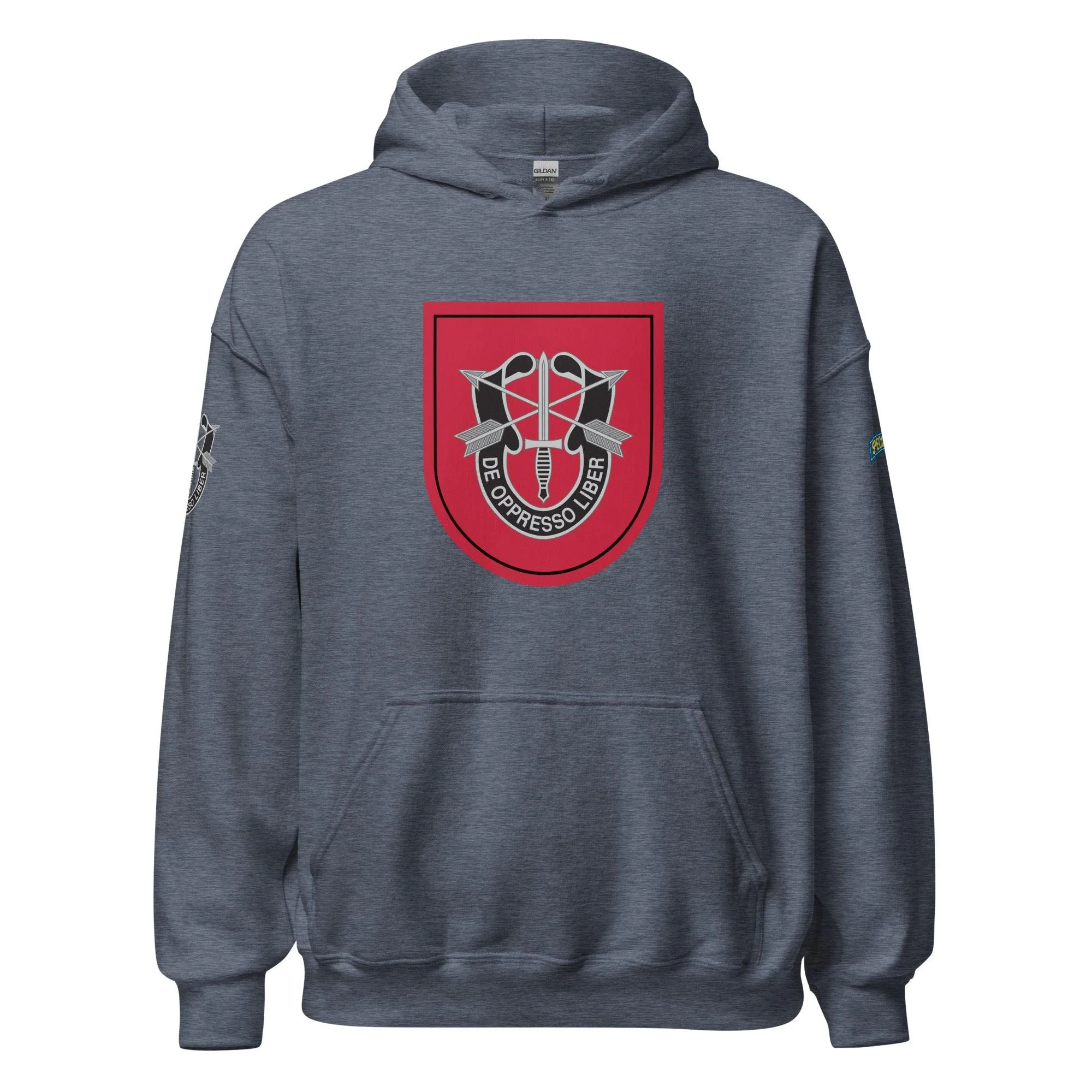 U.S. Army 7th Special Forces Group (7th SFG) Beret Flash Unisex Hoodie - Image 17