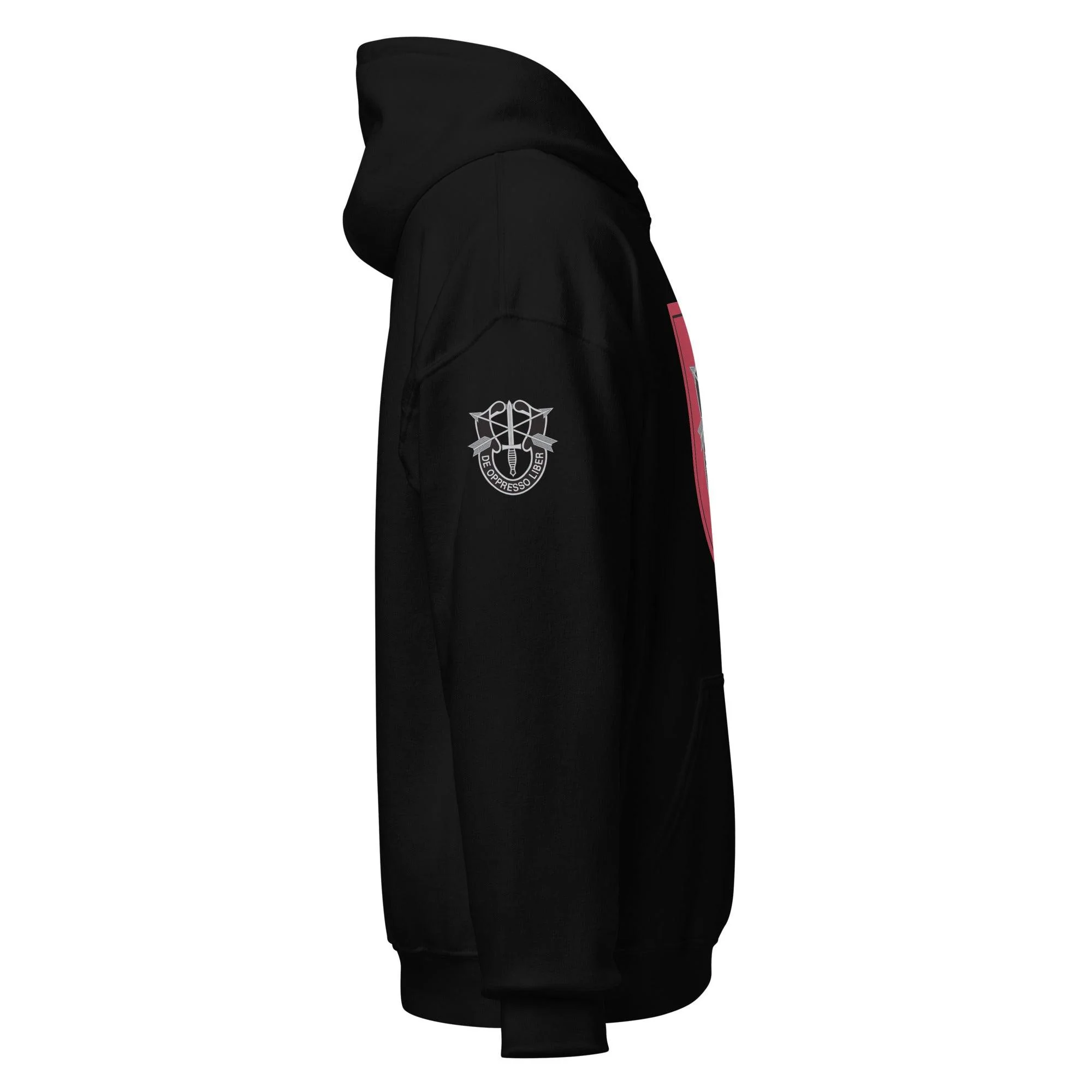 U.S. Army 7th Special Forces Group (7th SFG) Beret Flash Unisex Hoodie - Image 2