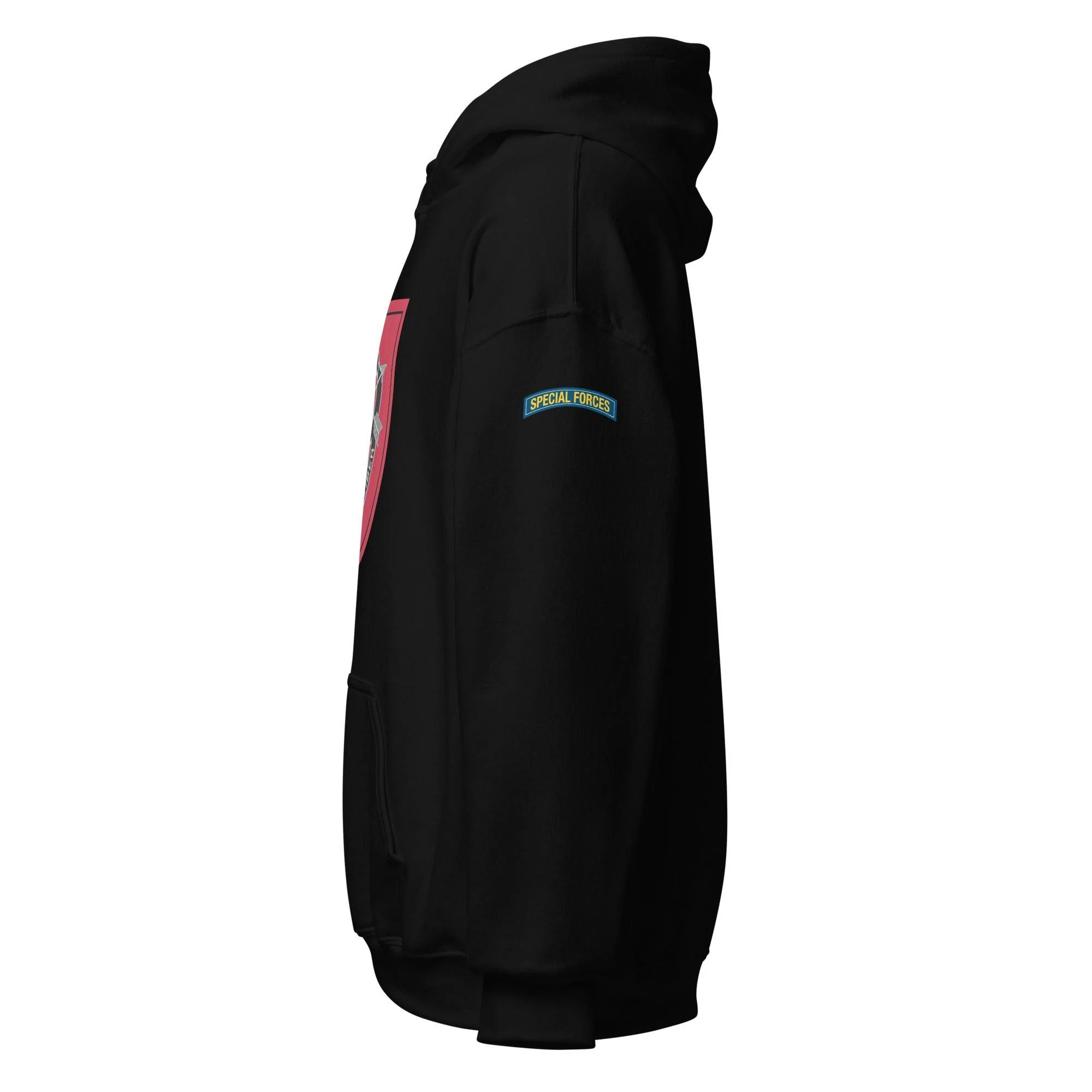 U.S. Army 7th Special Forces Group (7th SFG) Beret Flash Unisex Hoodie - Image 4