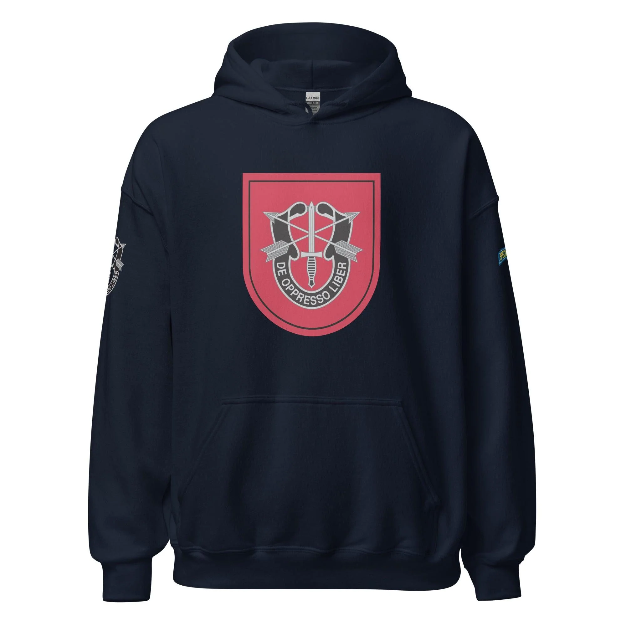 U.S. Army 7th Special Forces Group (7th SFG) Beret Flash Unisex Hoodie - Image 5