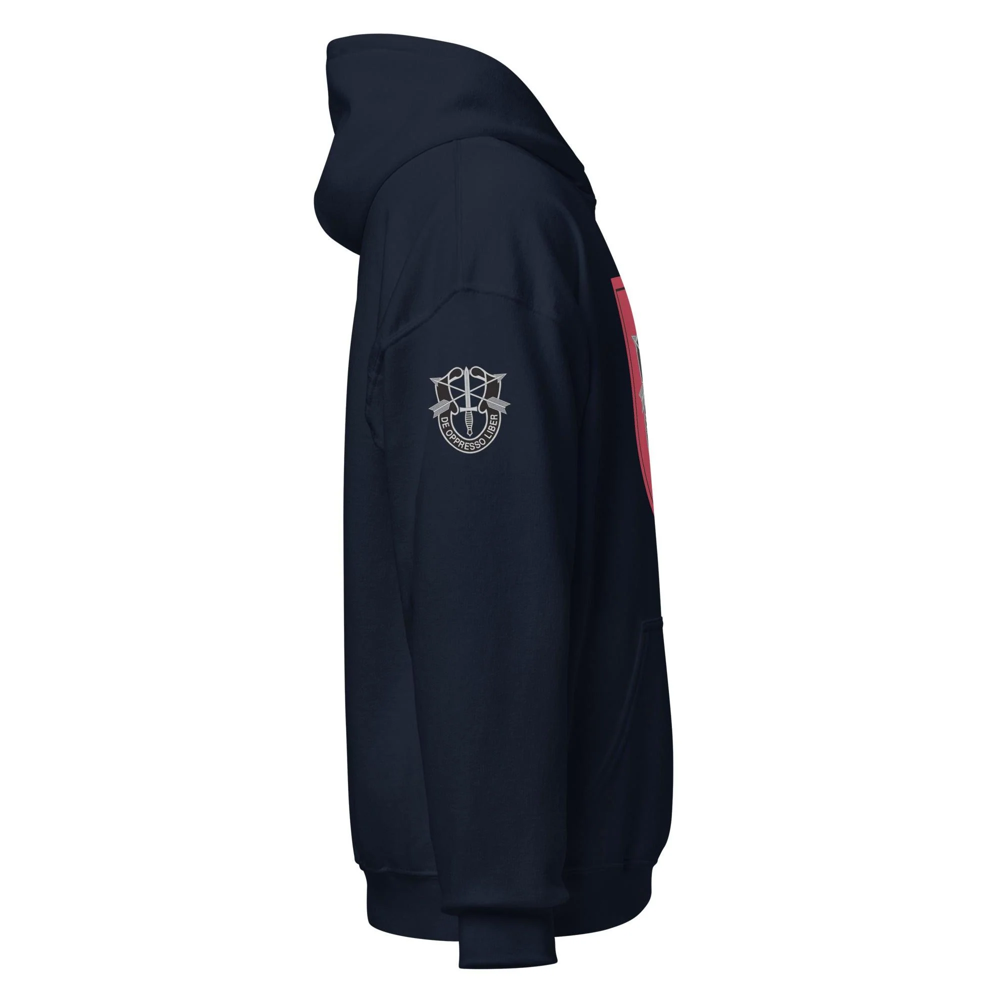 U.S. Army 7th Special Forces Group (7th SFG) Beret Flash Unisex Hoodie - Image 6