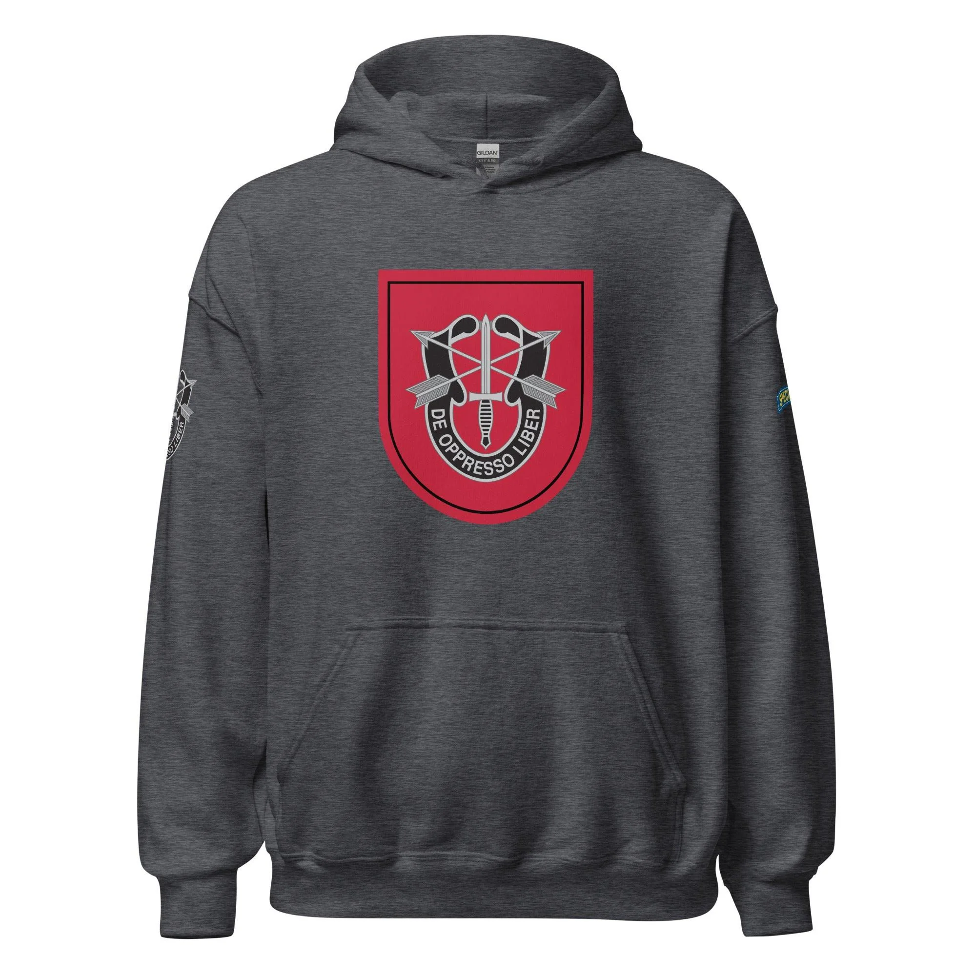 U.S. Army 7th Special Forces Group (7th SFG) Beret Flash Unisex Hoodie - Image 9