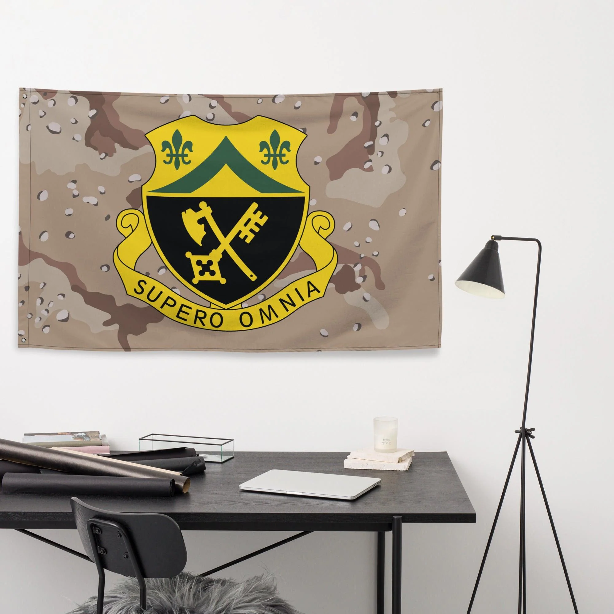 U.S. Army 81st Armor Regiment Chocolate-Chip Camo Flag - Image 2