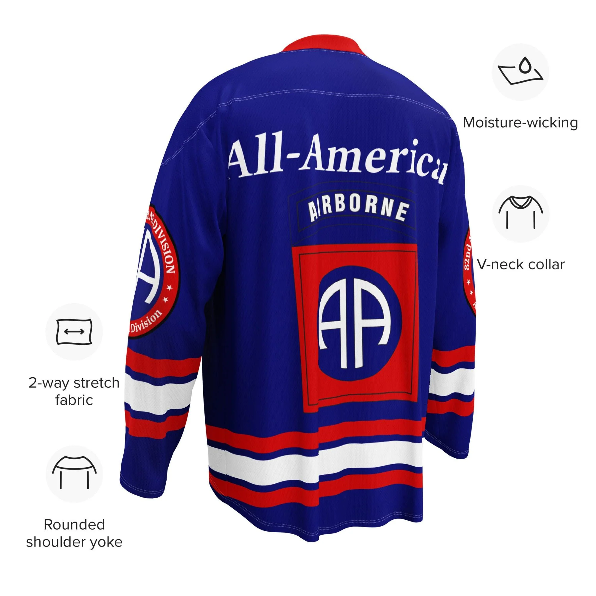 U.S. Army 82nd Airborne Division Hockey Fan Jersey - Image 10