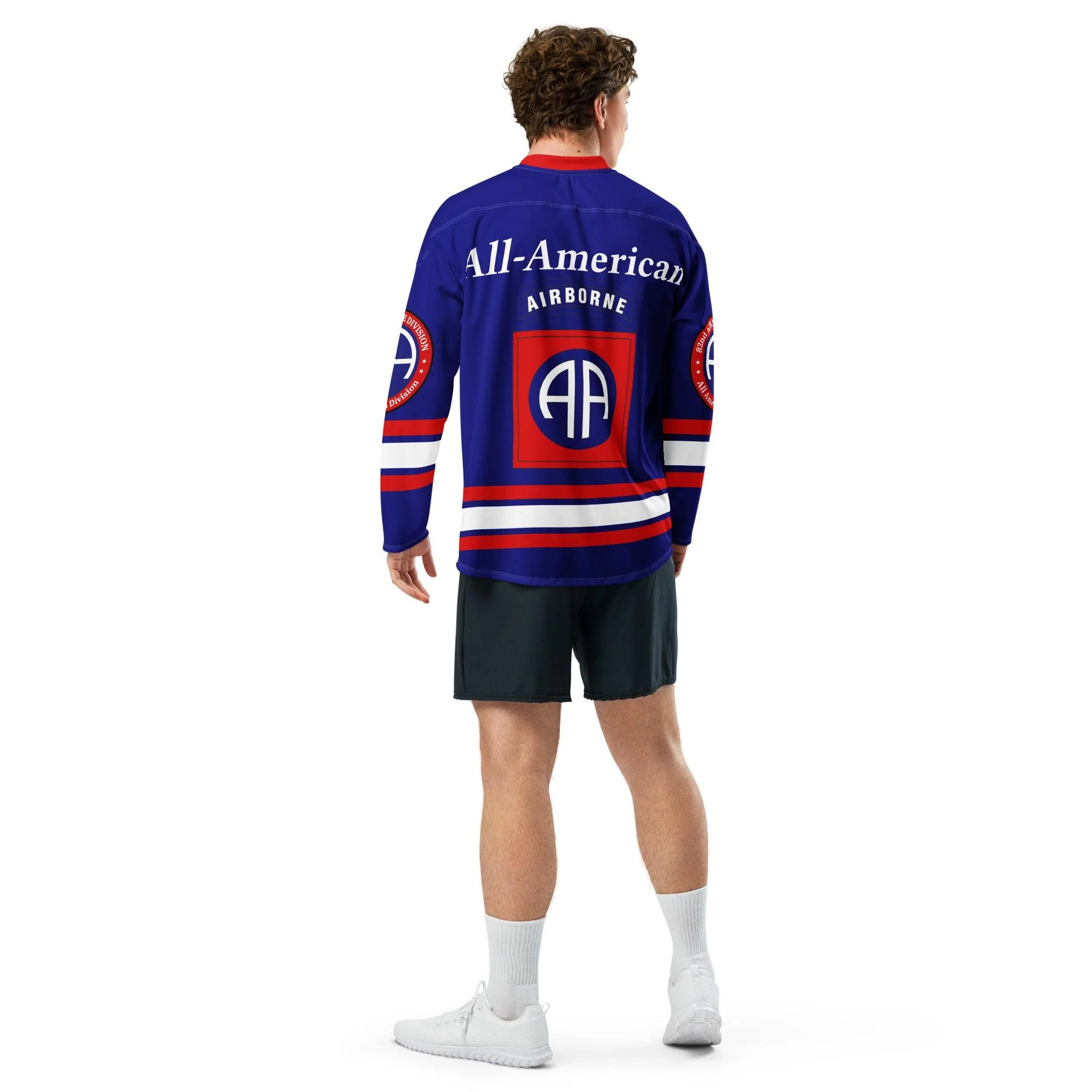 U.S. Army 82nd Airborne Division Hockey Fan Jersey - Image 7