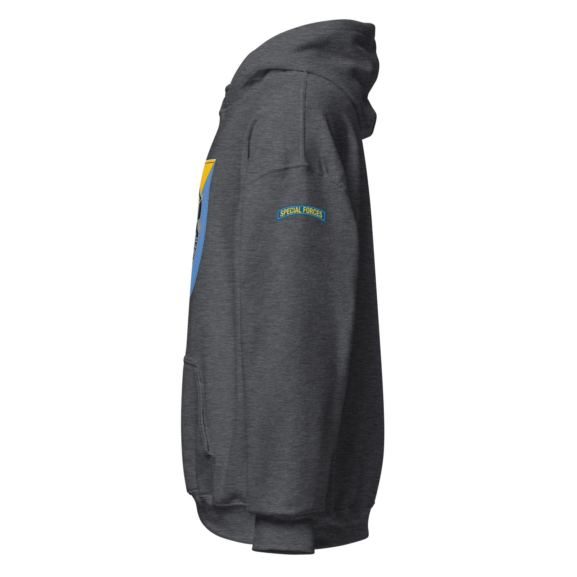 U.S. Army 8th Special Forces Group (8th SFG) Beret Flash Unisex Hoodie - Image 12