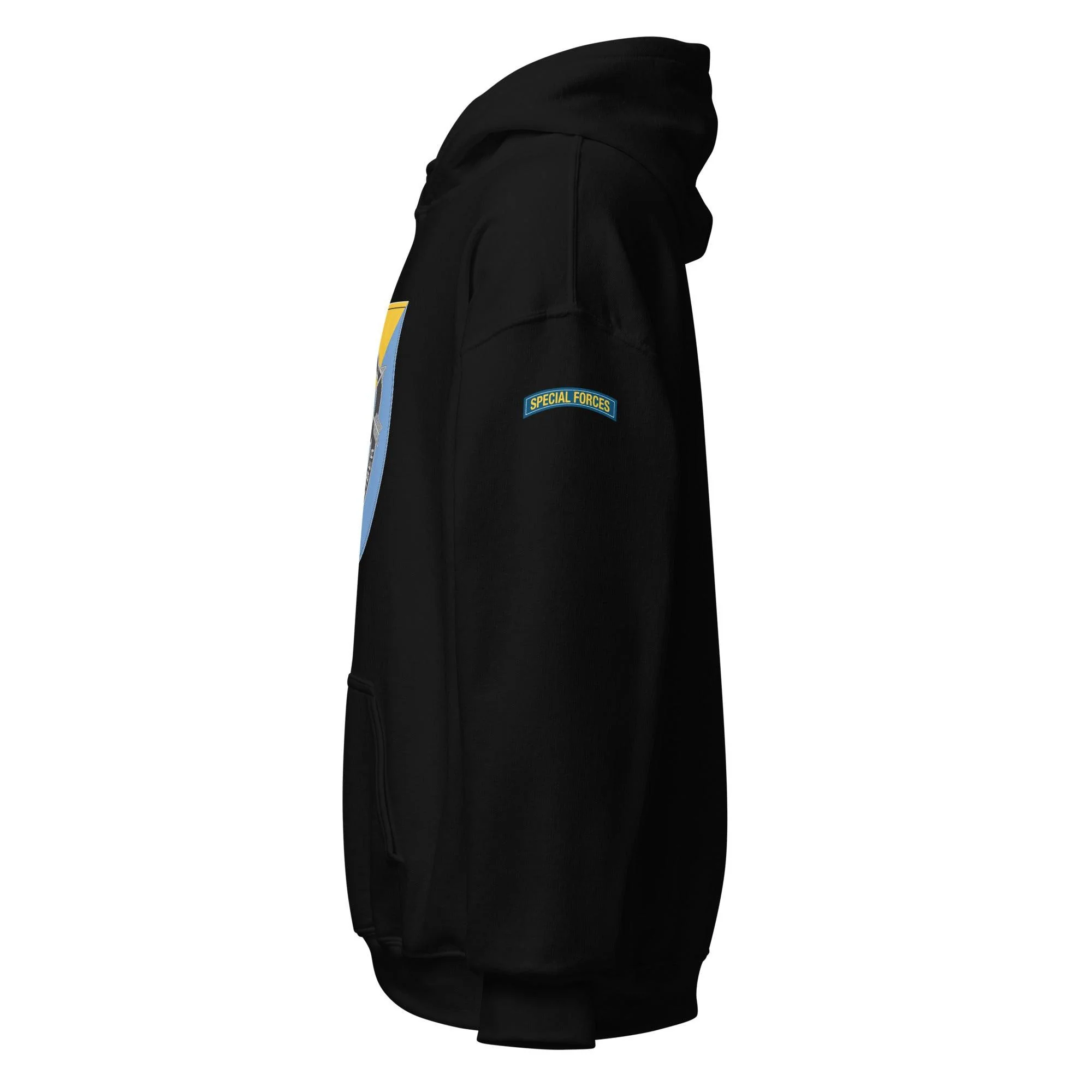 U.S. Army 8th Special Forces Group (8th SFG) Beret Flash Unisex Hoodie - Image 4