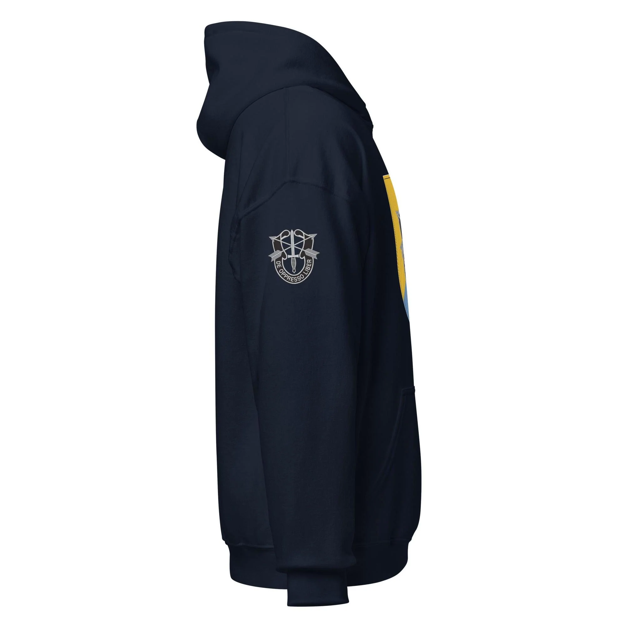 U.S. Army 8th Special Forces Group (8th SFG) Beret Flash Unisex Hoodie - Image 6