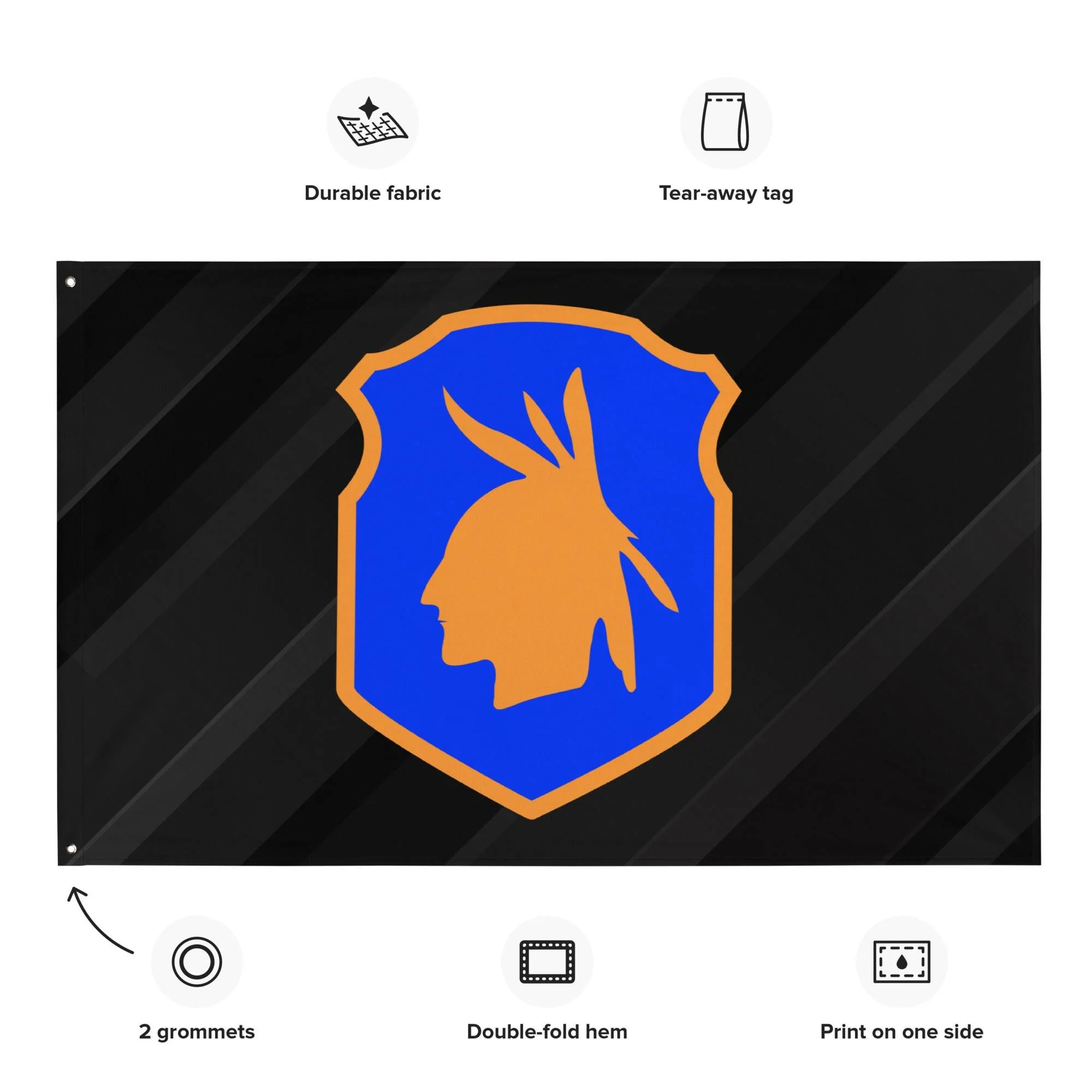 U.S. Army 98th Infantry Division Black Flag - Image 4