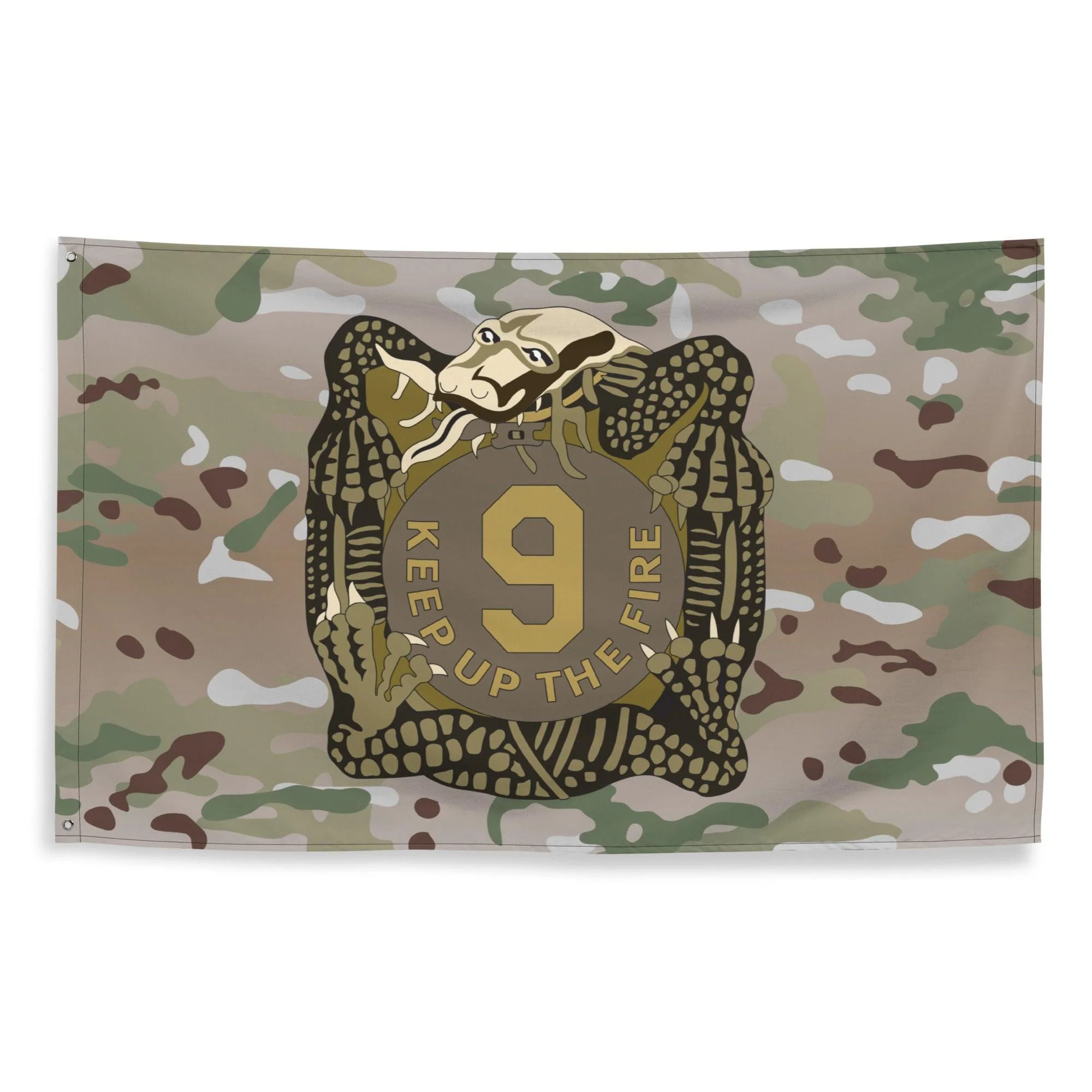 U.S. Army 9th Infantry Regiment Multicam Flag - Image 4