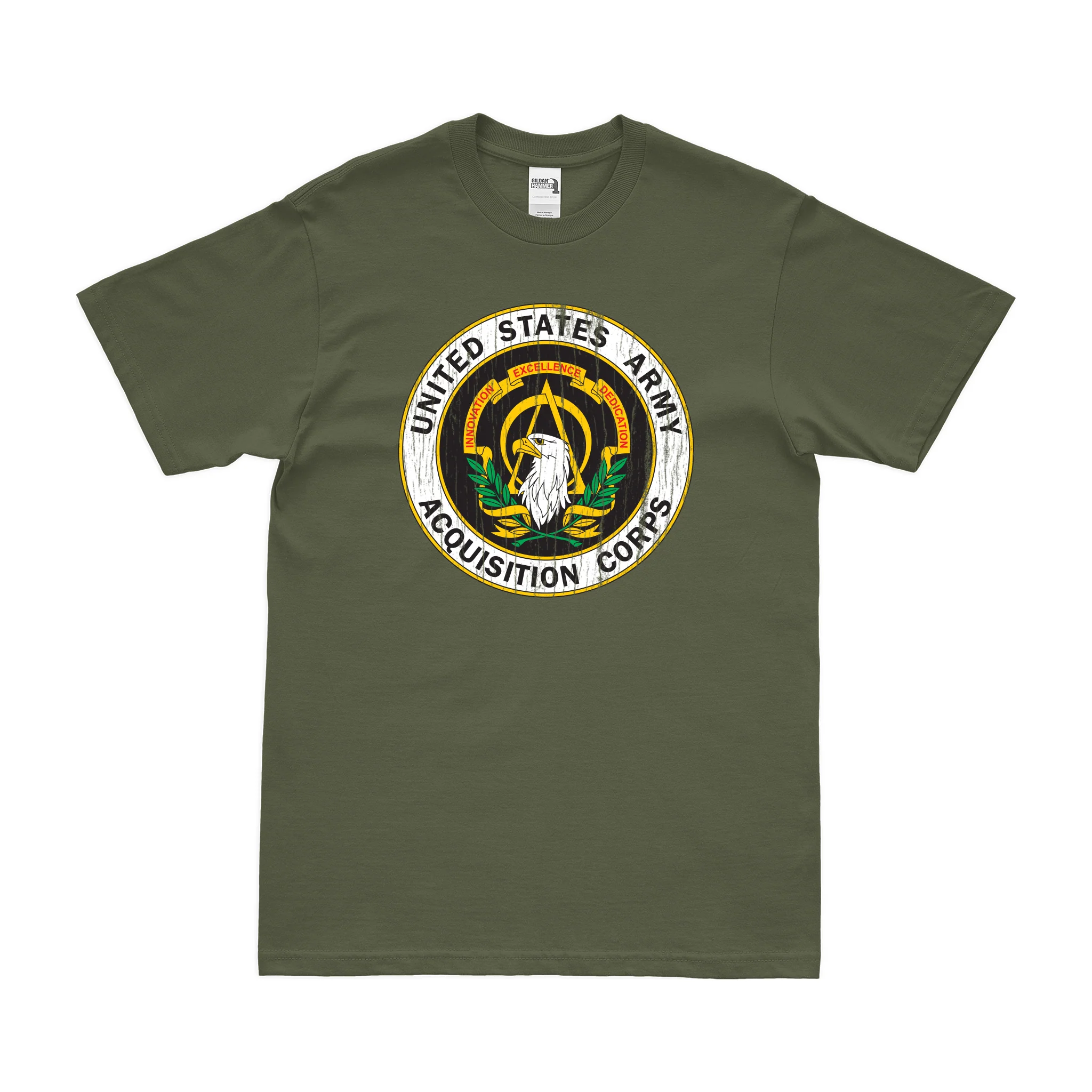 U.S. Army Acquisition Corps Branch Plaque T-Shirt - Image 4