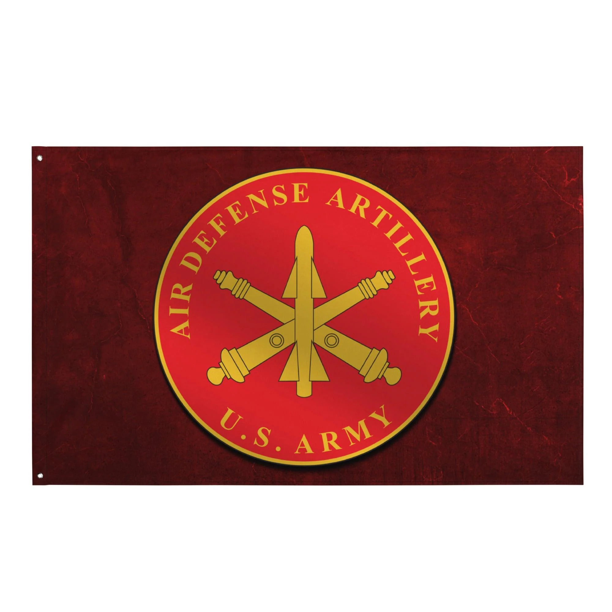 U.S. Army ADA Branch Plaque Red Flag - Image 2