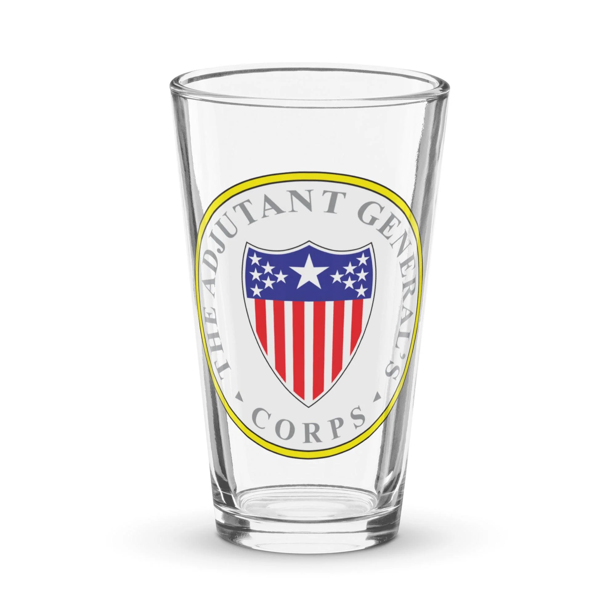 U.S. Army Adjutant General's Corps Branch Plaque Beer Glass