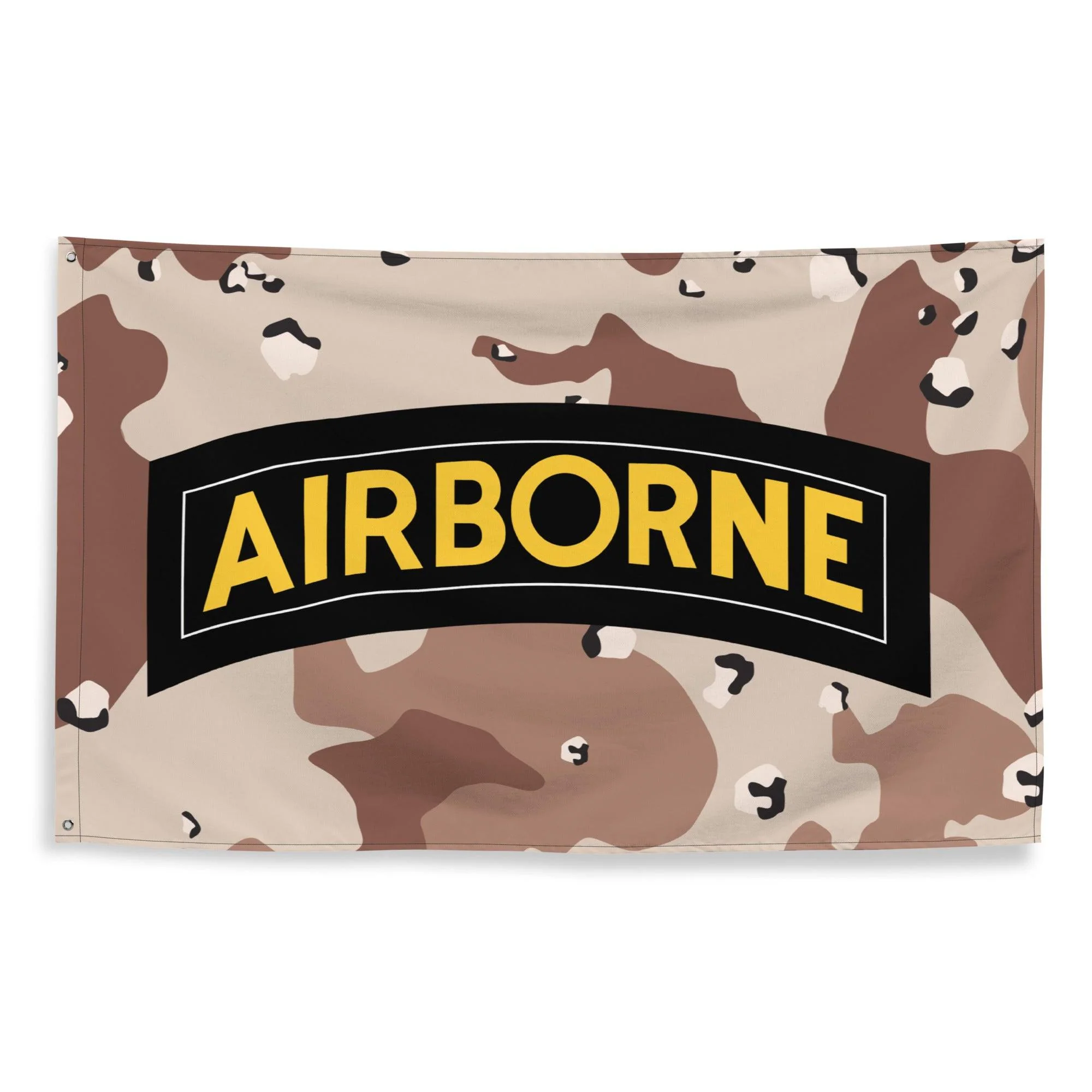 U.S. Army Airborne Tab Chocolate Chip Camo Flag - Image 3
