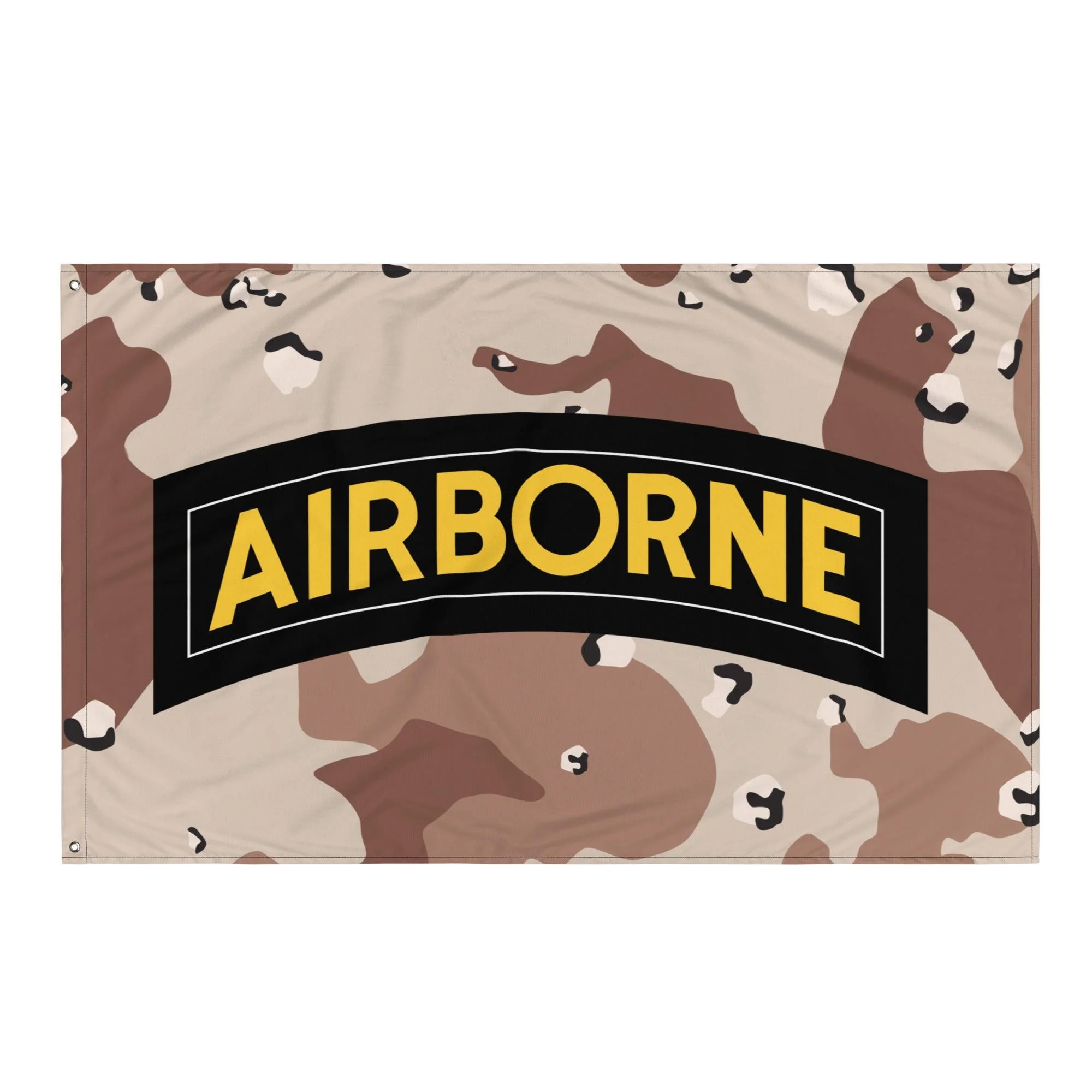 U.S. Army Airborne Tab Chocolate Chip Camo Flag - Image 4