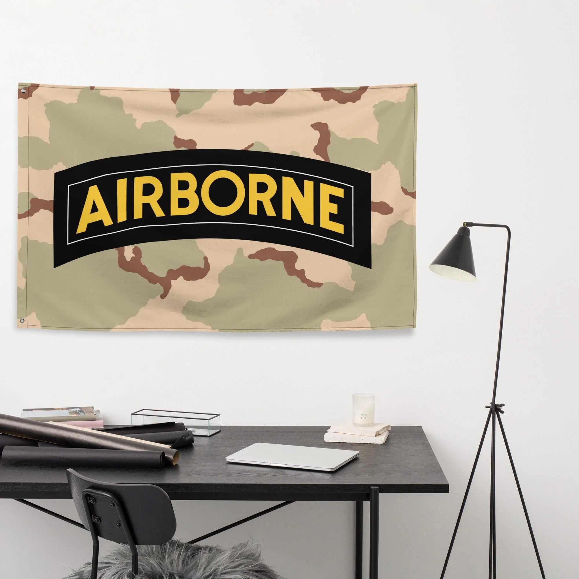 U.S. Army Airborne Tab Desert Camo DCU Flag - Image 2