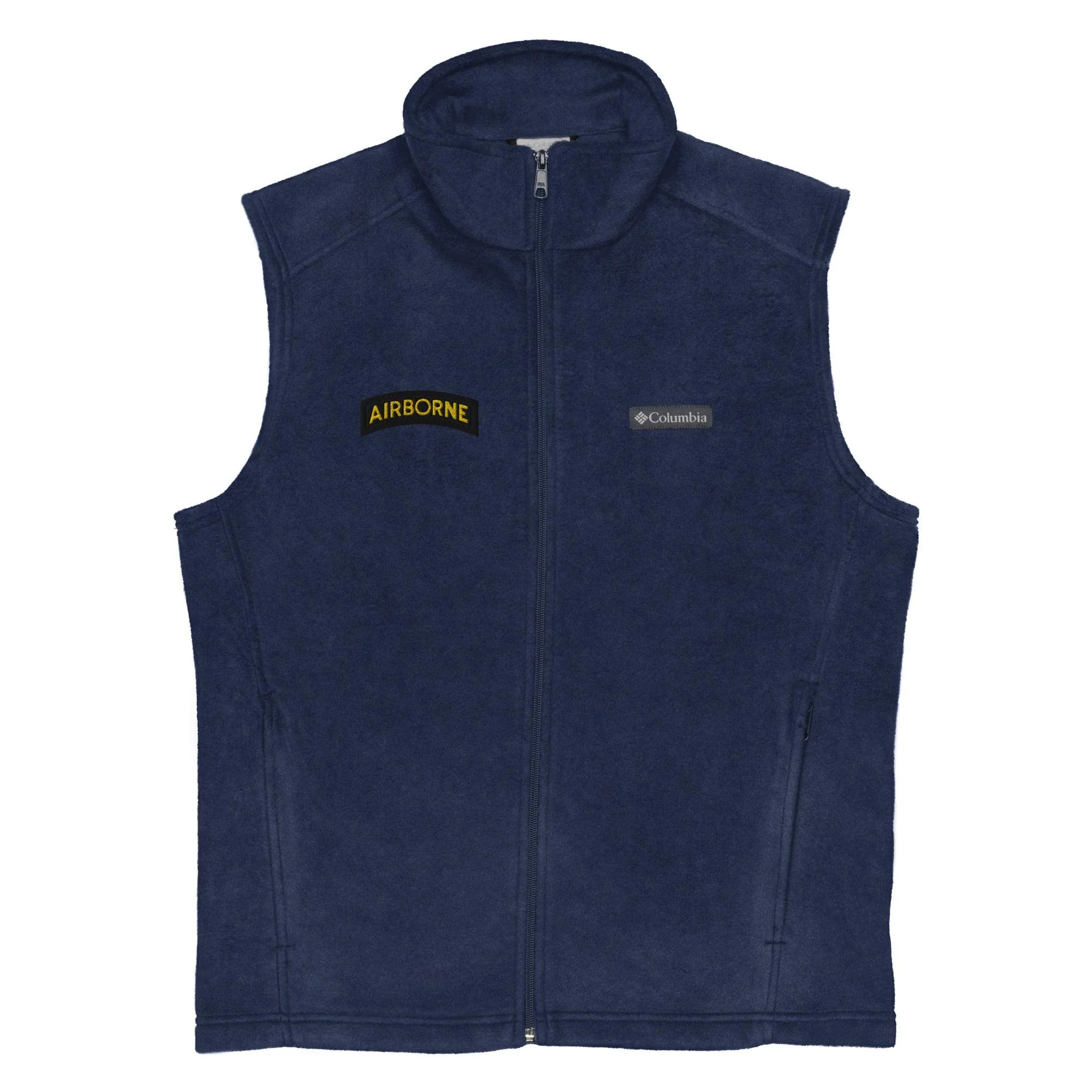 U.S. Army Airborne Tab Embroidered Men’s Columbia® Fleece Vest - Image 3