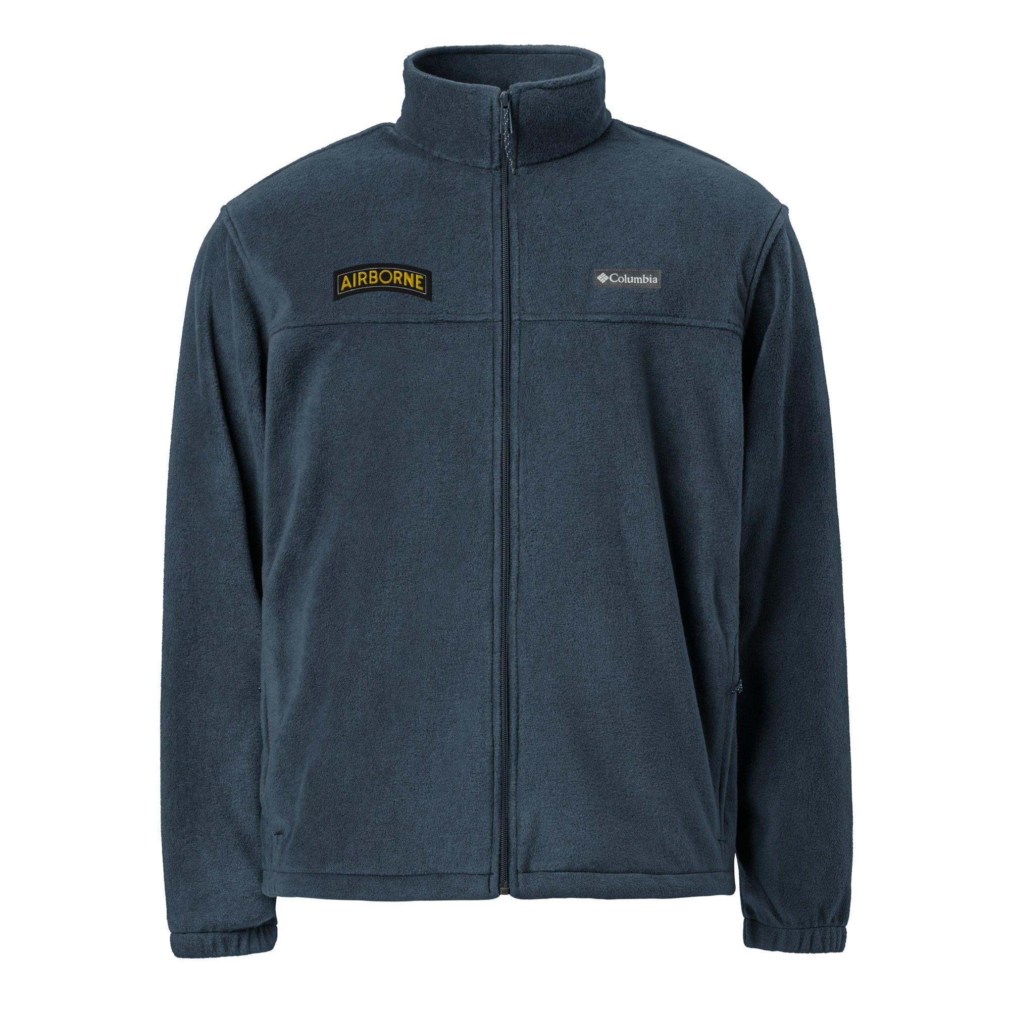 U.S. Army Airborne Tab Embroidered Unisex Columbia® Fleece Jacket - Image 4
