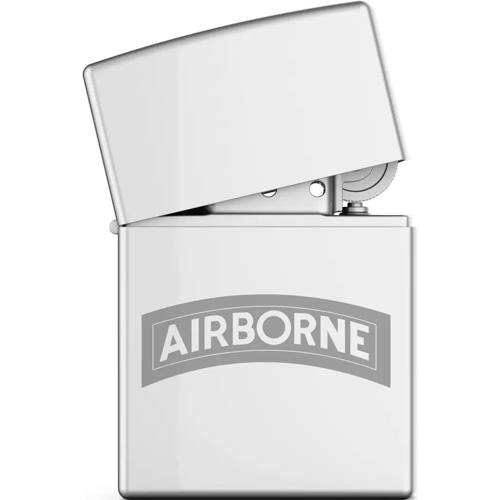 U.S. Army Airborne Tab Engraved Zippo Lighter