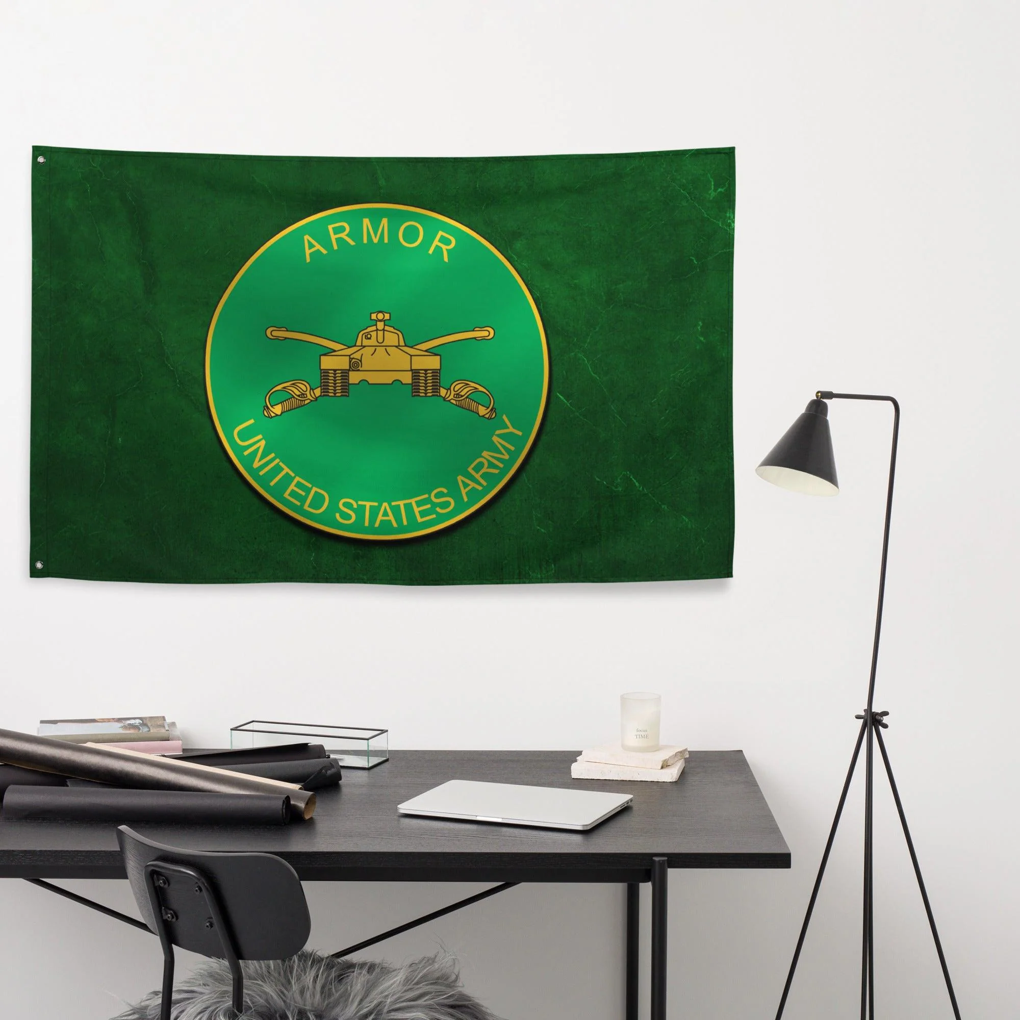 U.S. Army Armor Branch Green Flag - Image 2
