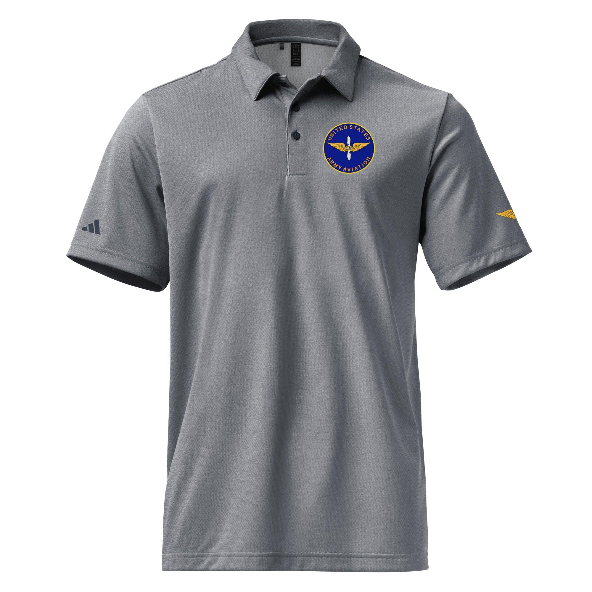 U.S. Army Aviation Adidas® Unisex Space-Dyed Polo - Image 5