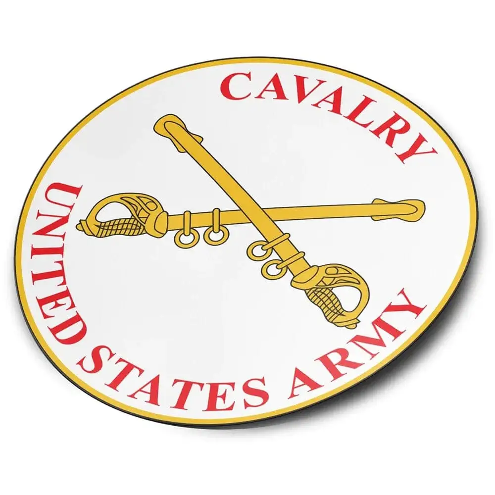 U.S. Army Cavalry Branch Plaque Die-Cut Vinyl Sticker Decal